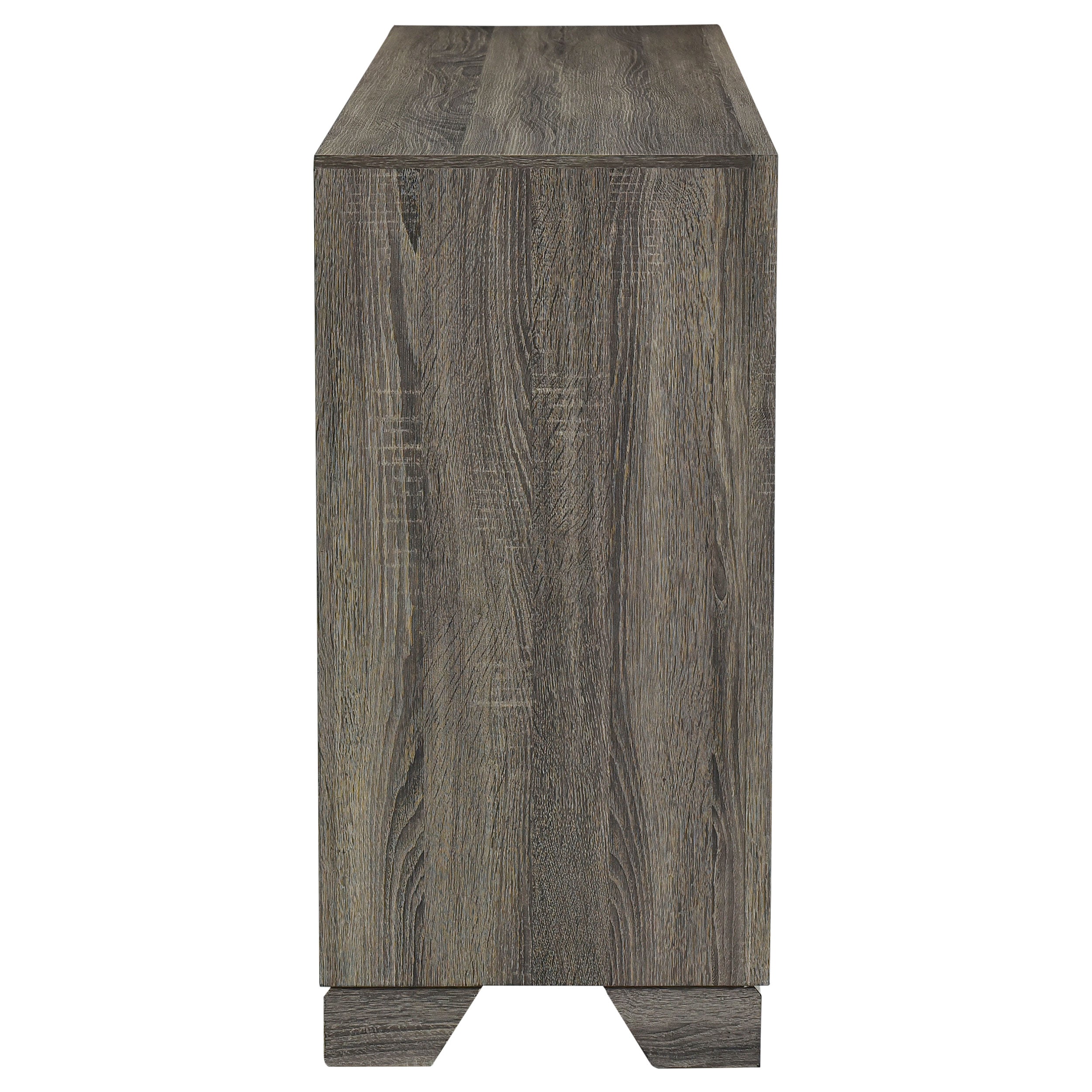 Wright 6-drawer Dresser Cabinet Brown Oak — view 9