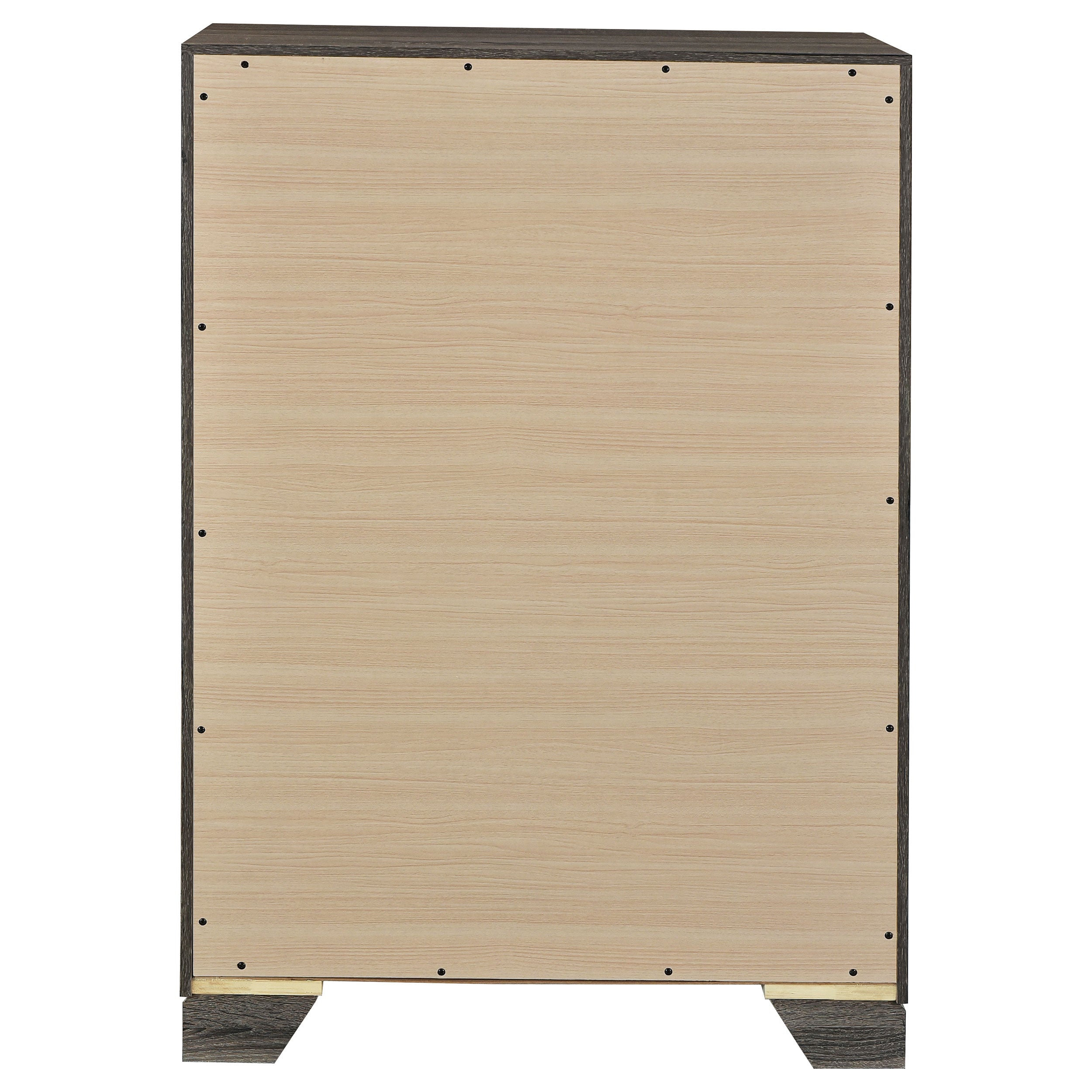 Wright 4-drawer Chest of Drawers Brown Oak — view 7