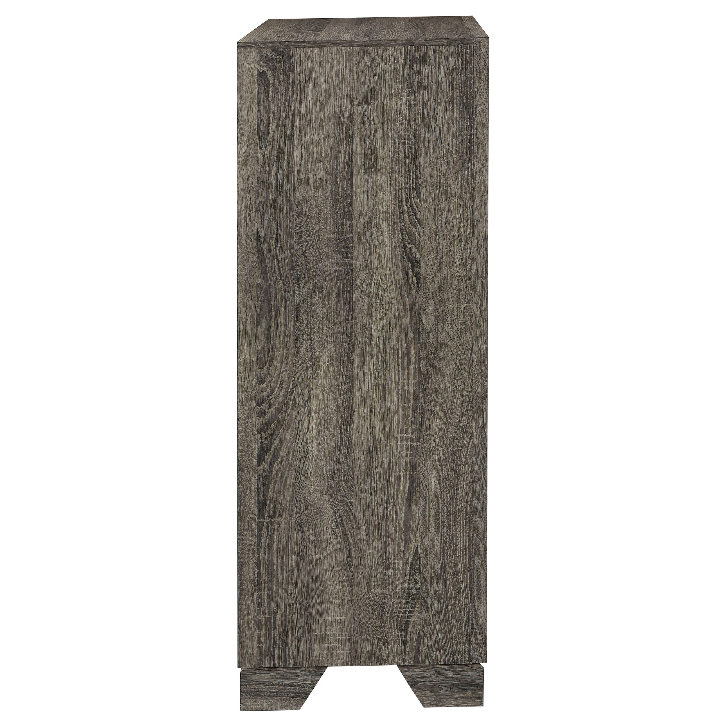Wright 4-drawer Chest of Drawers Brown Oak — view 9