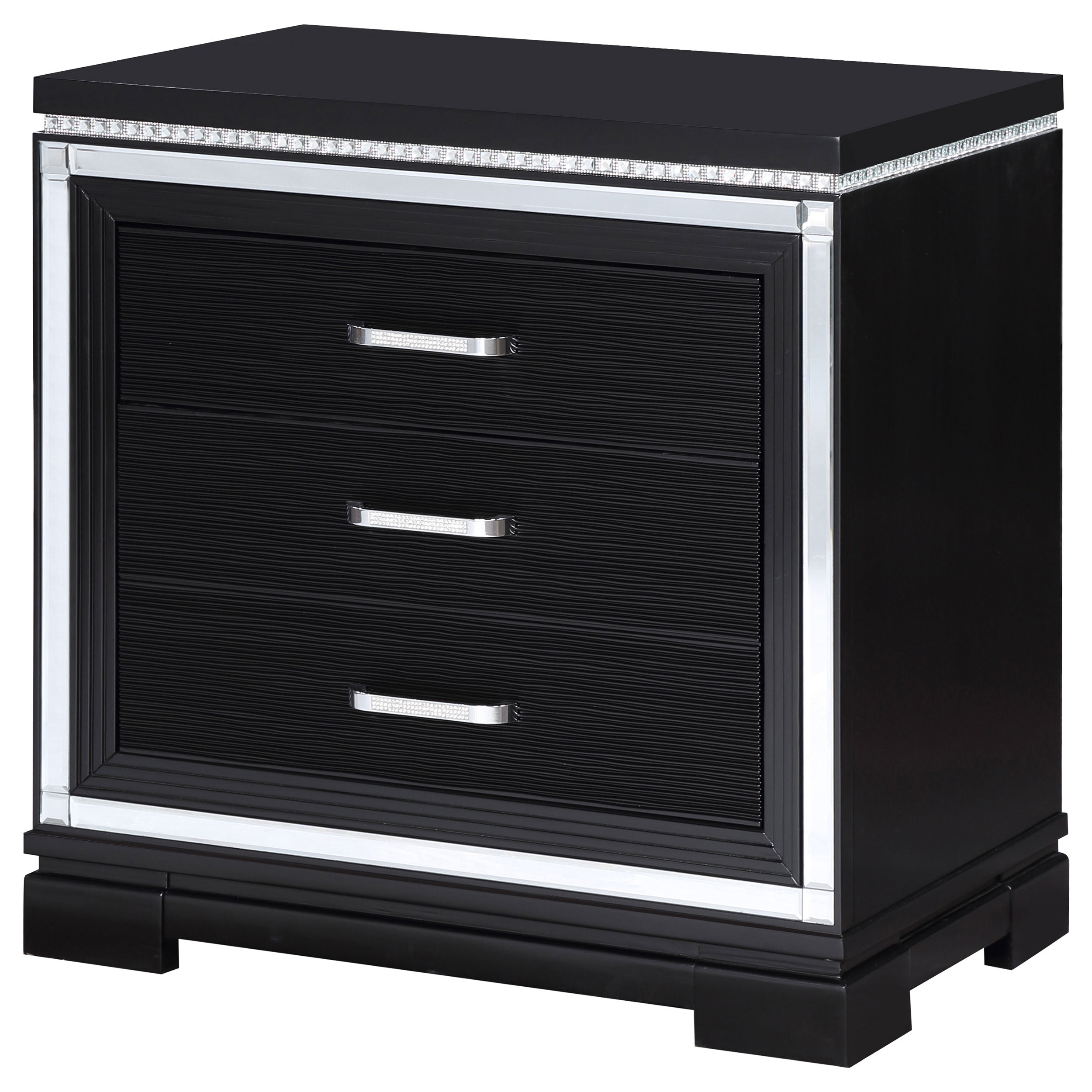 Cappola 2-drawer Nightstand Black — view 4
