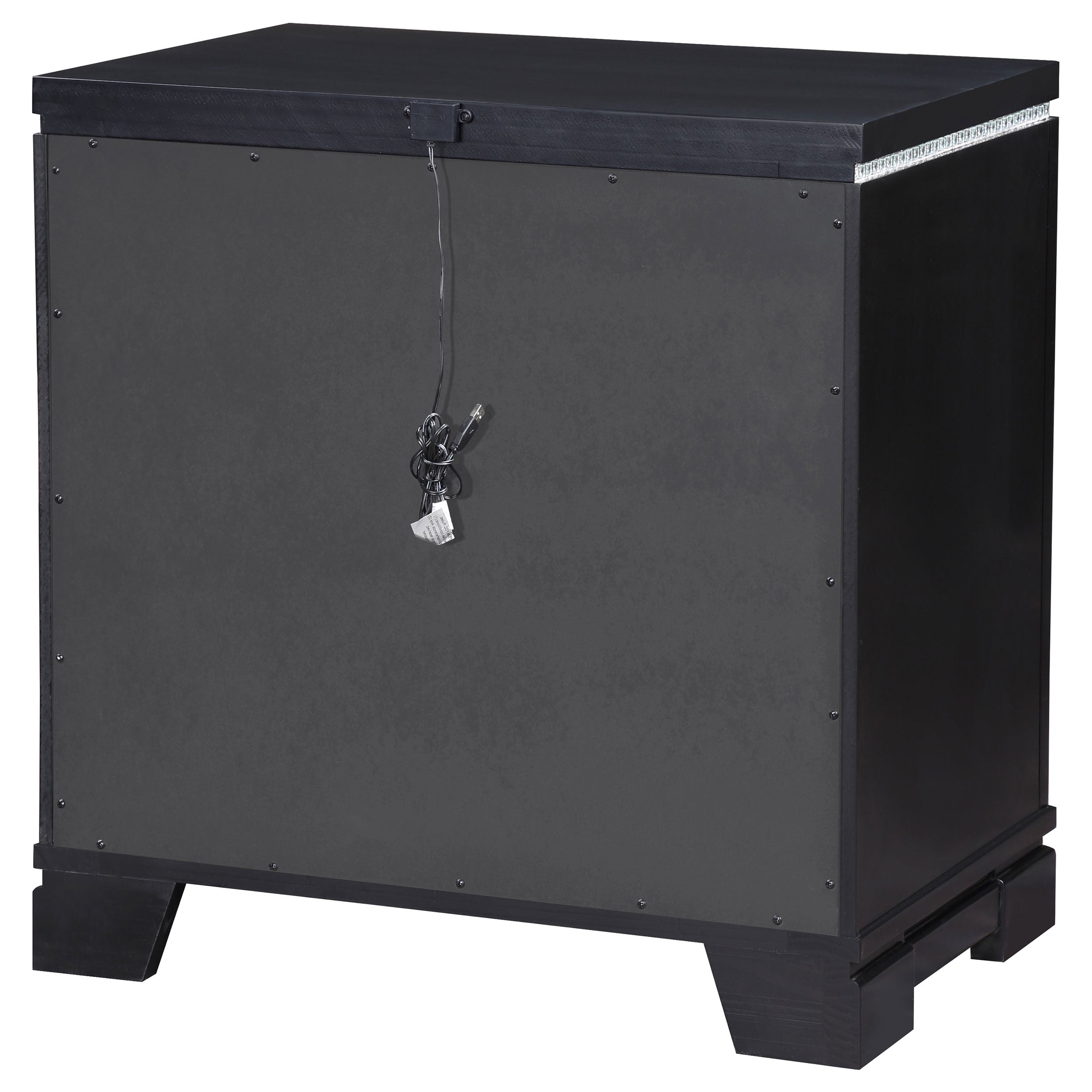 Cappola 2-drawer Nightstand Black — view 8