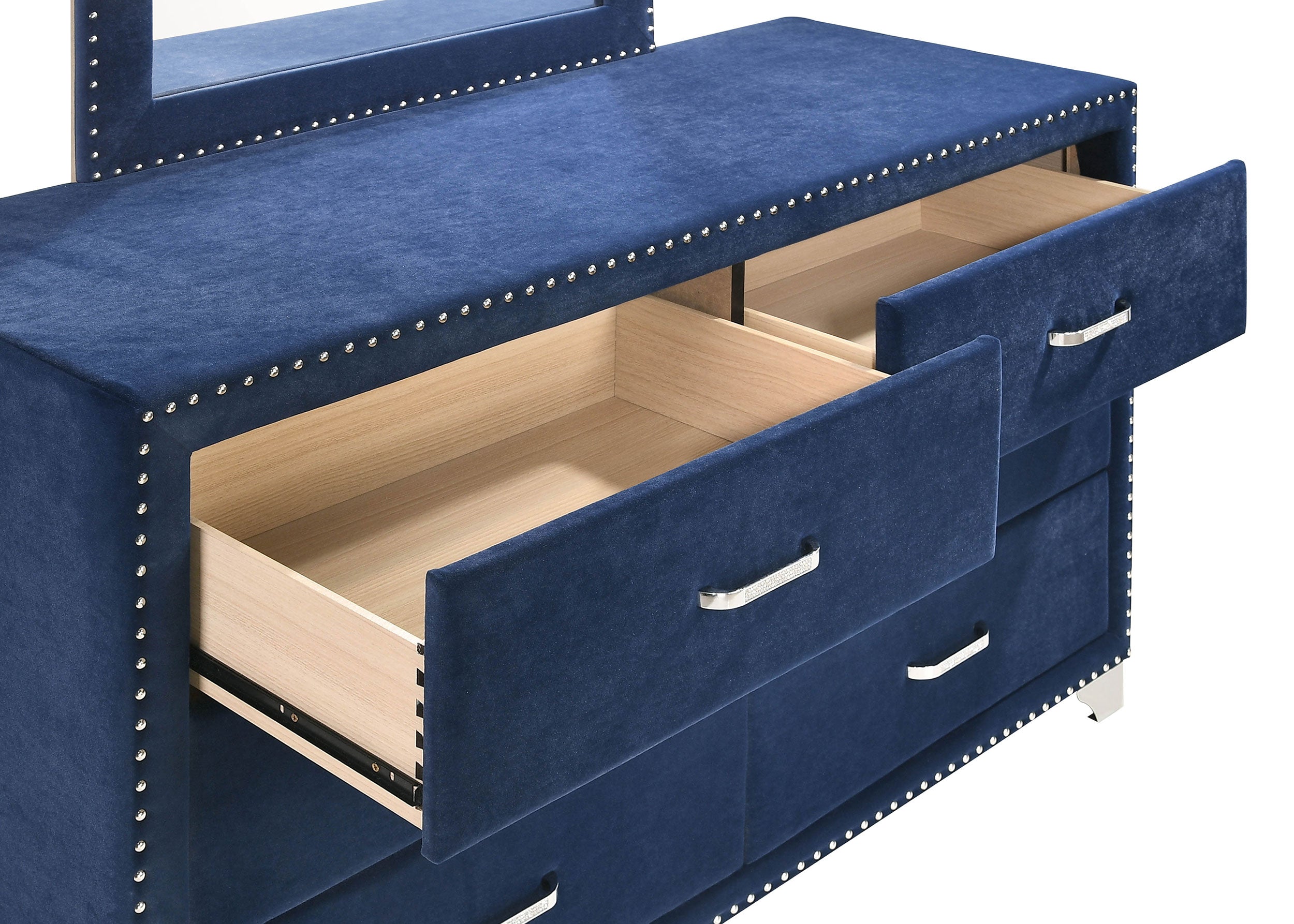 Melody 4-piece Eastern King Bedroom Set Pacific Blue — view 9