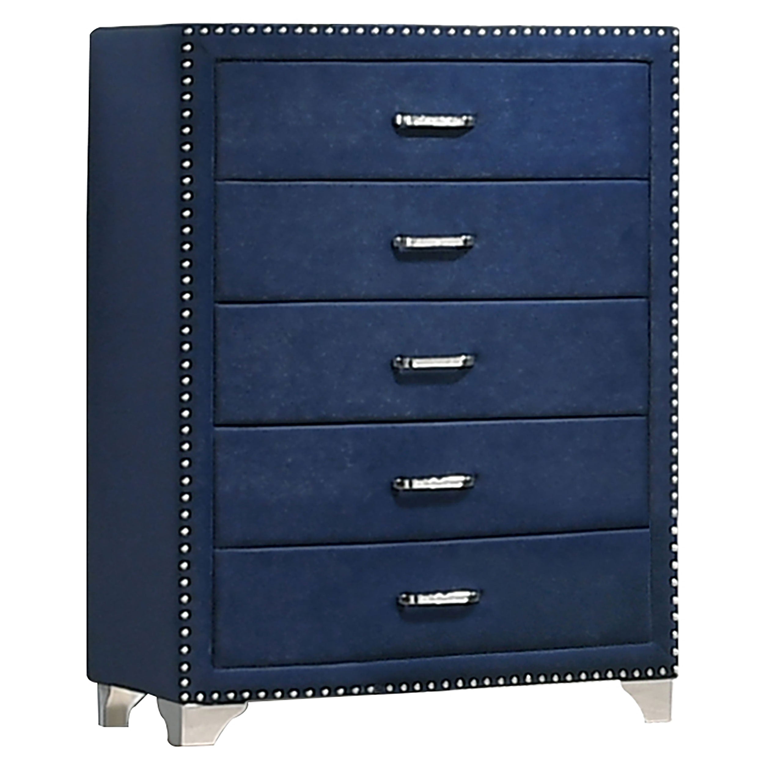 Melody 5-drawer Bedroom Chest Pacific Blue — view 1
