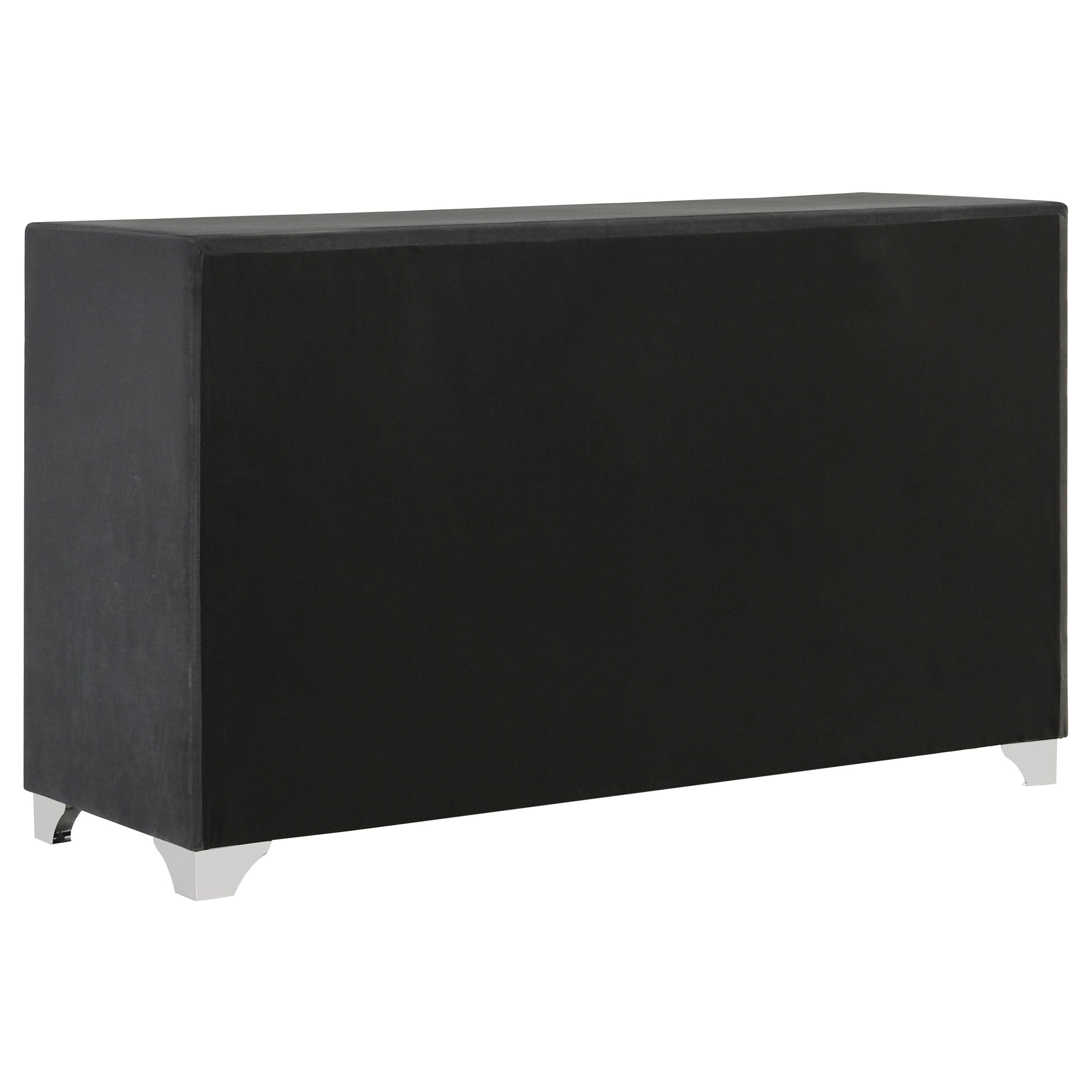 Melody 6-drawer Upholstered Dresser Grey — view 6
