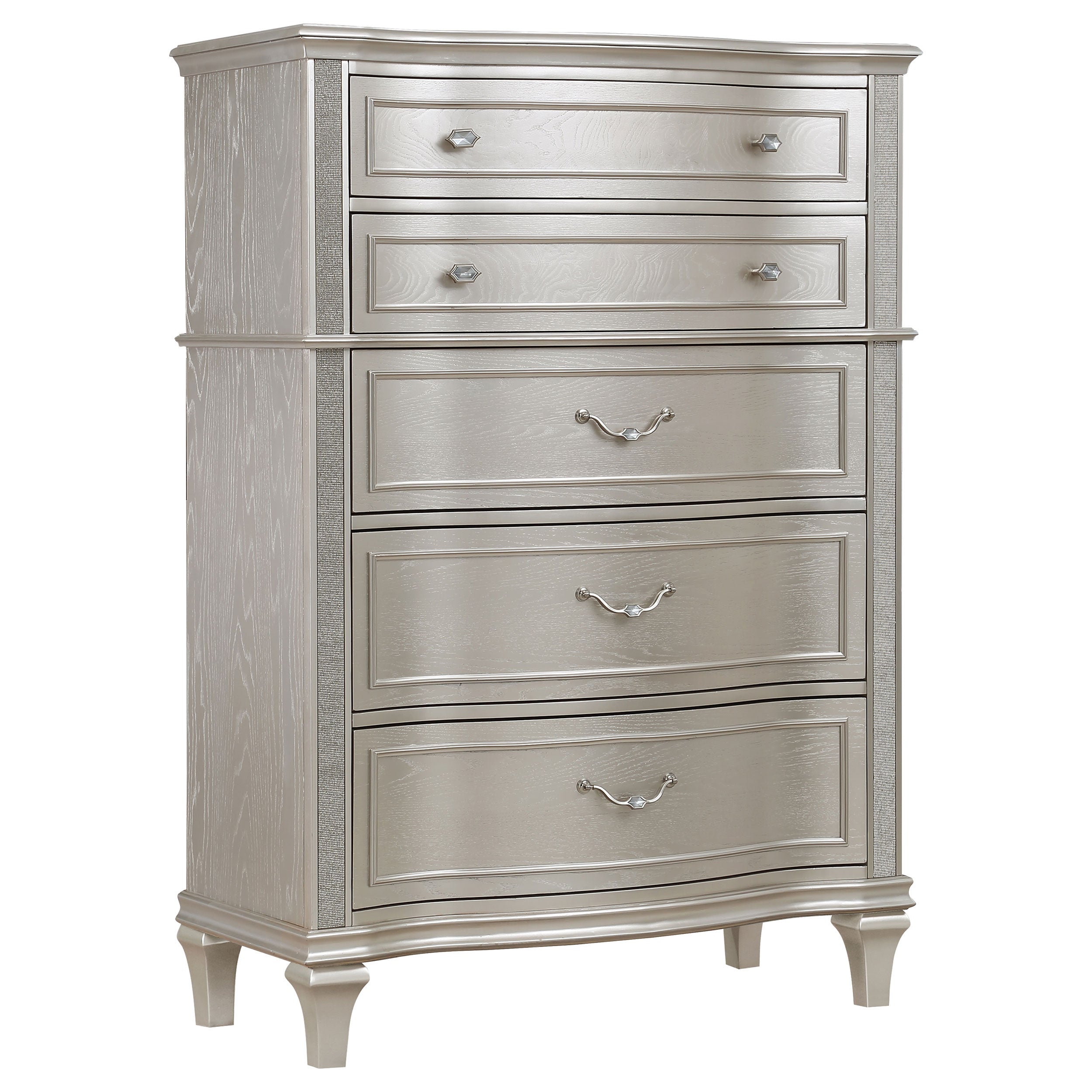 Evangeline 5-piece California King Bedroom Set Silver Oak — view 10