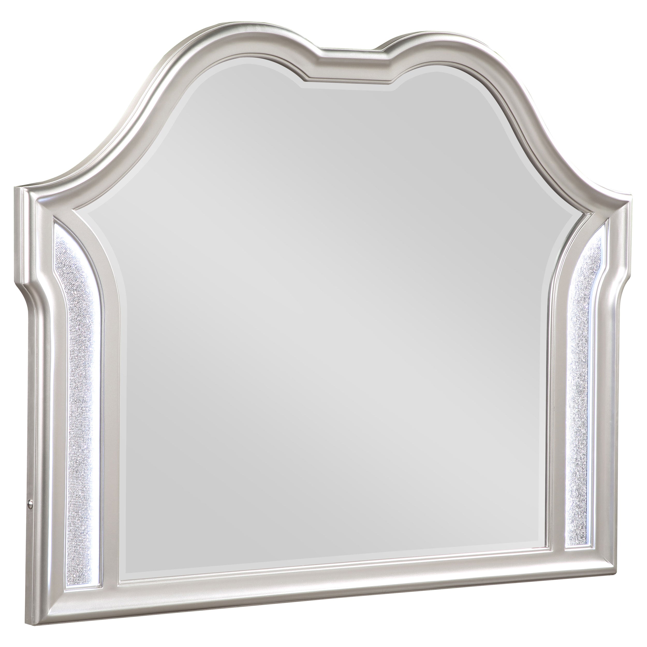 Evangeline Dresser Mirror Silver Oak — view 1