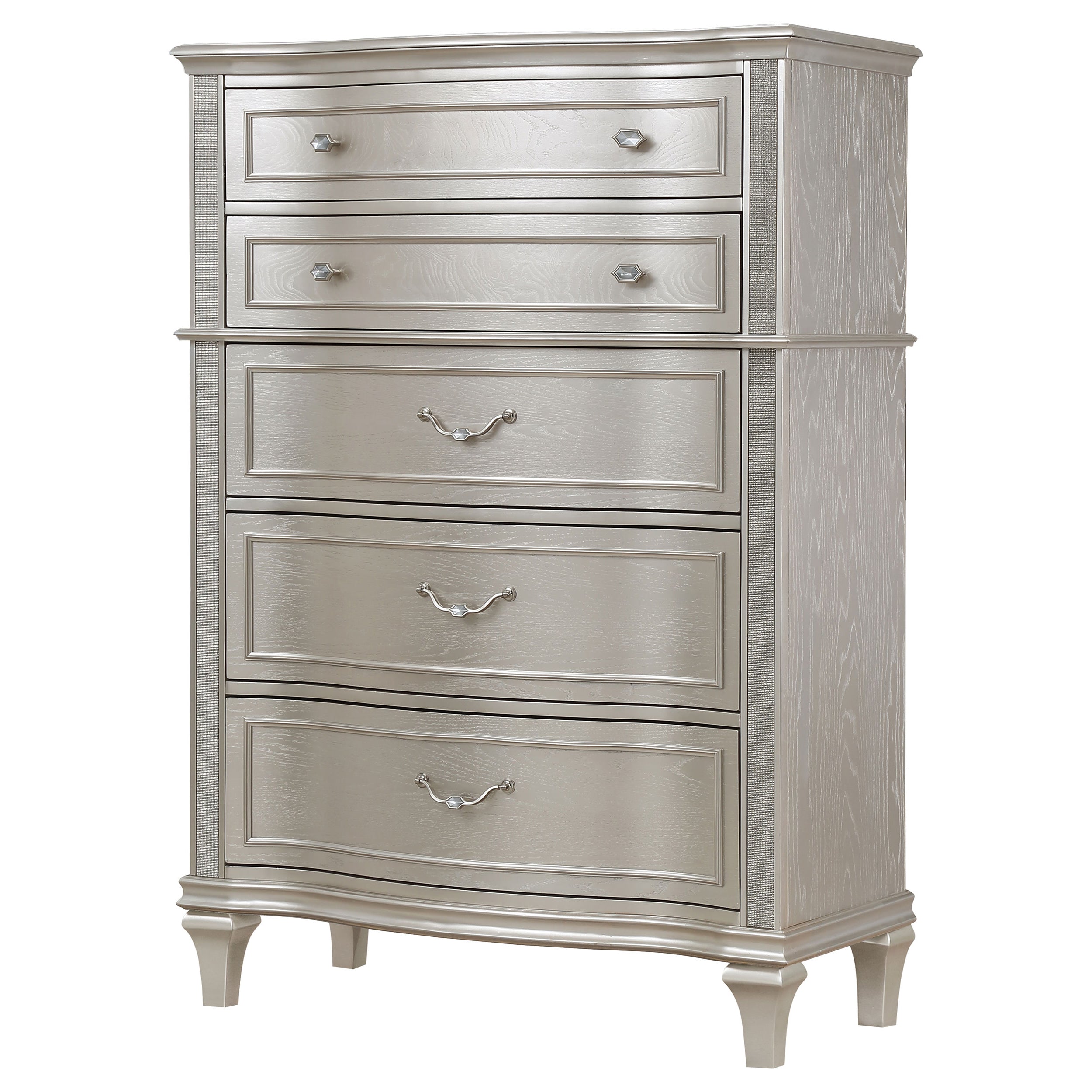 Evangeline 6-drawer Bedroom Chest Silver Oak — view 4