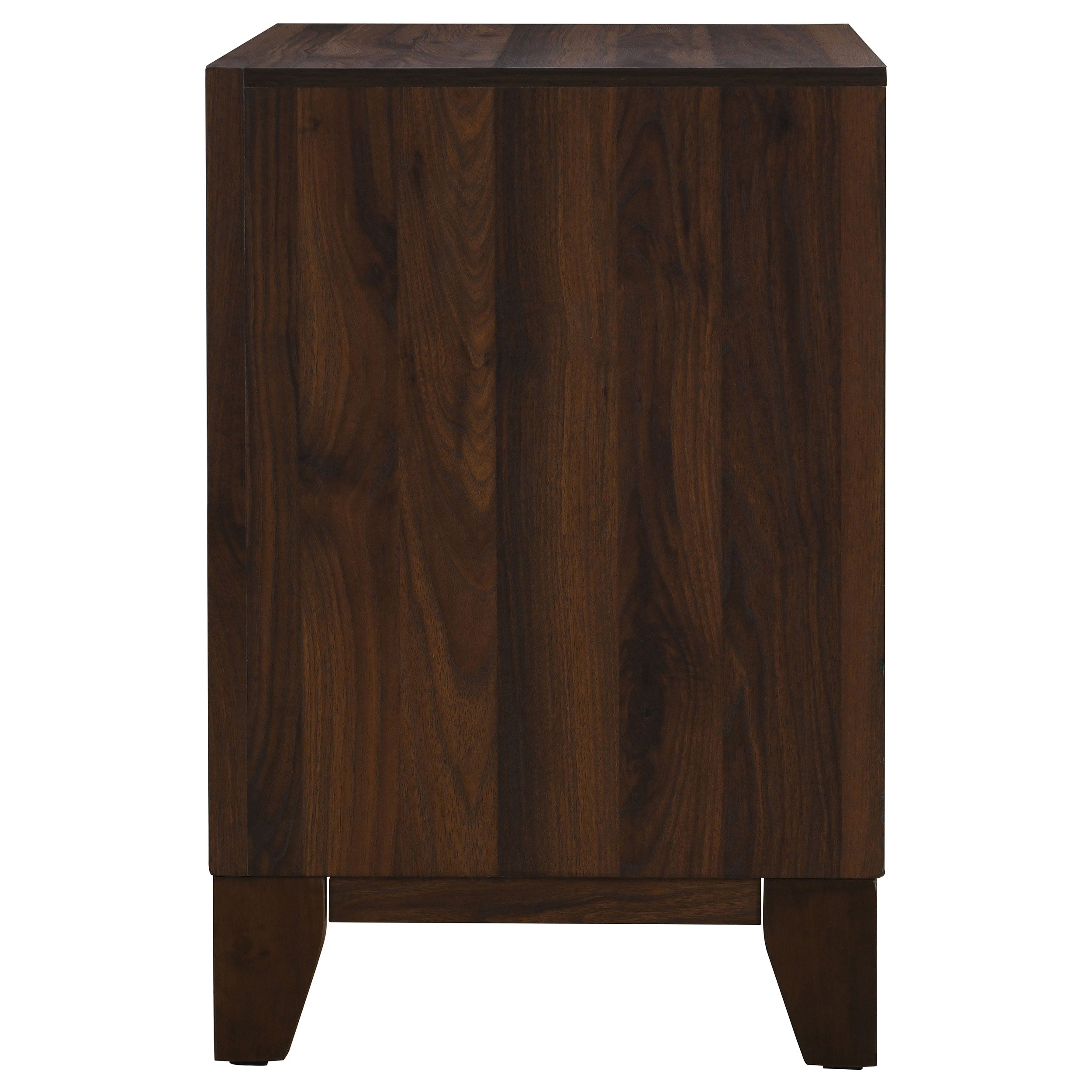 Welsley 2-drawer Nightstand Bedside Table Walnut — view 5