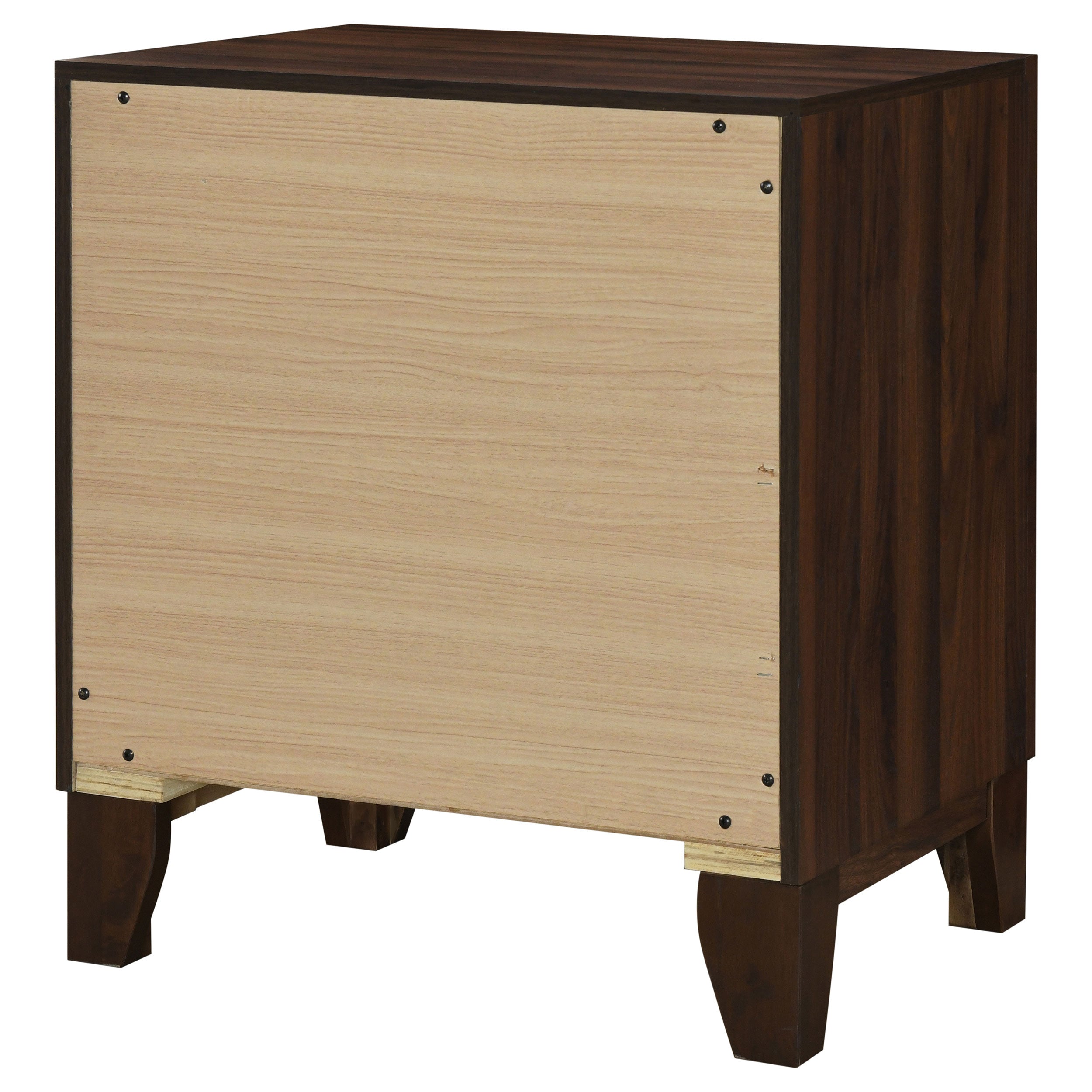 Welsley 2-drawer Nightstand Bedside Table Walnut — view 8
