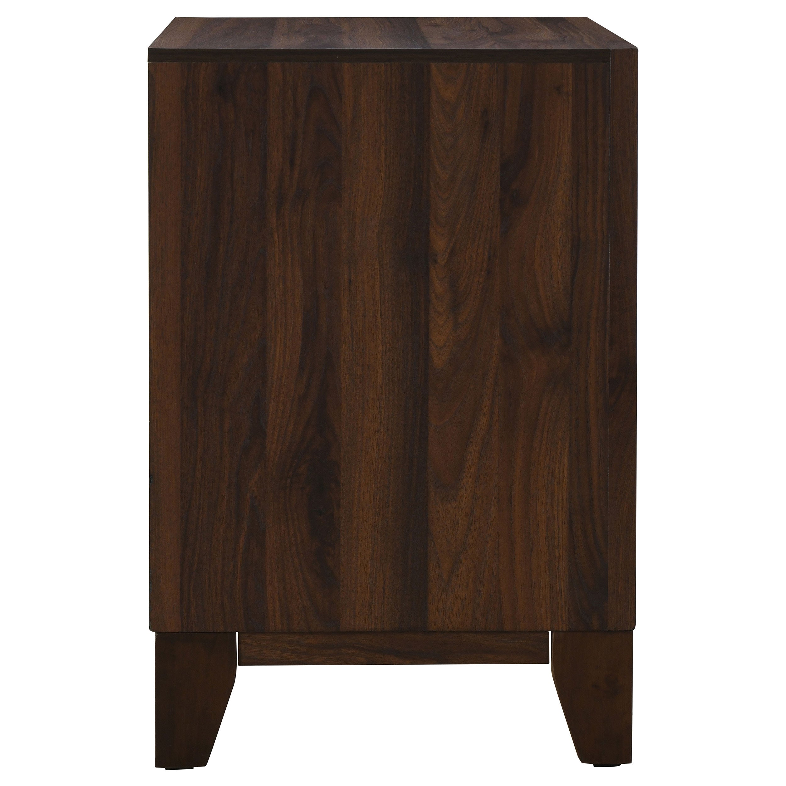 Welsley 2-drawer Nightstand Bedside Table Walnut — view 9