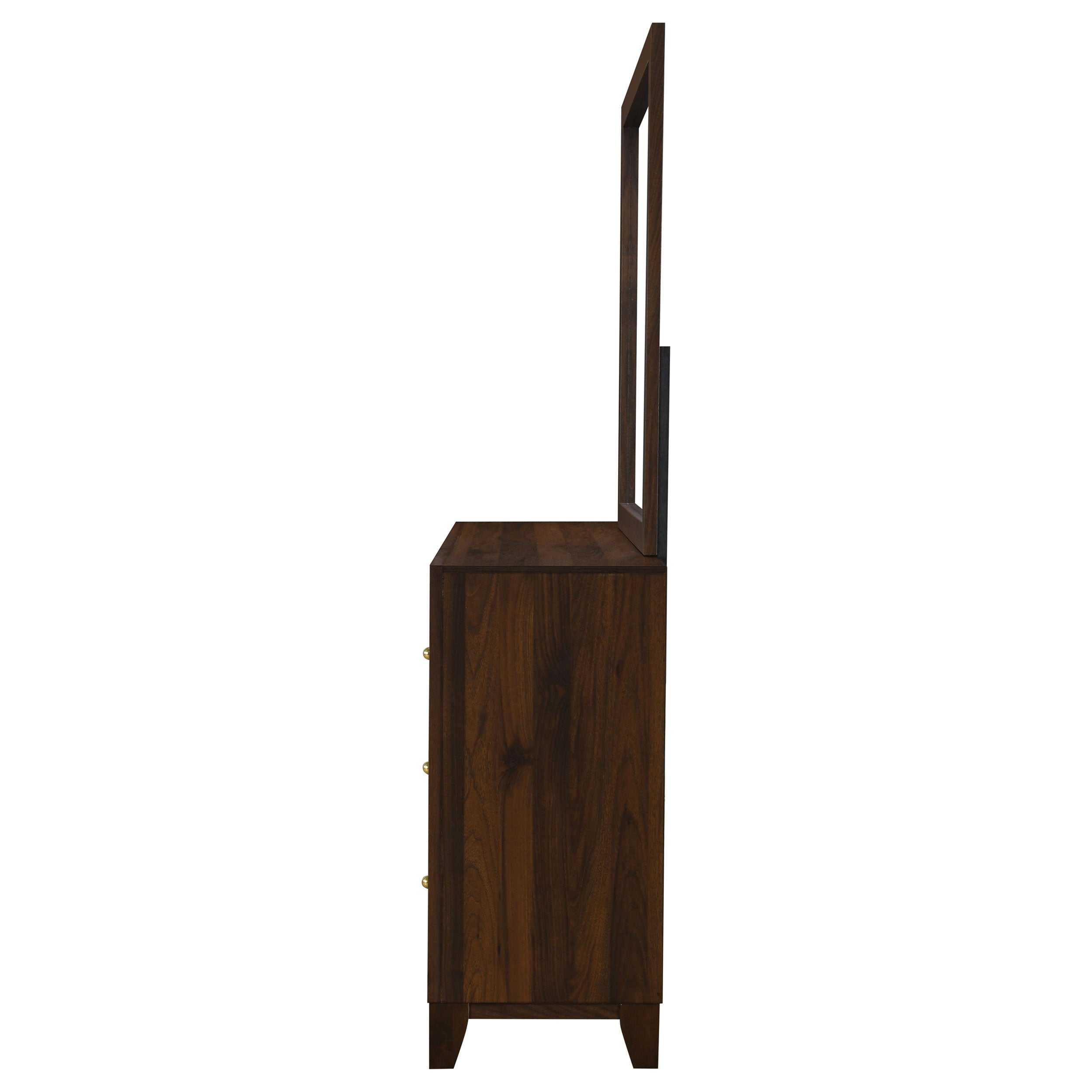 Welsley 6-drawer Dresser and Mirror Walnut — view 5