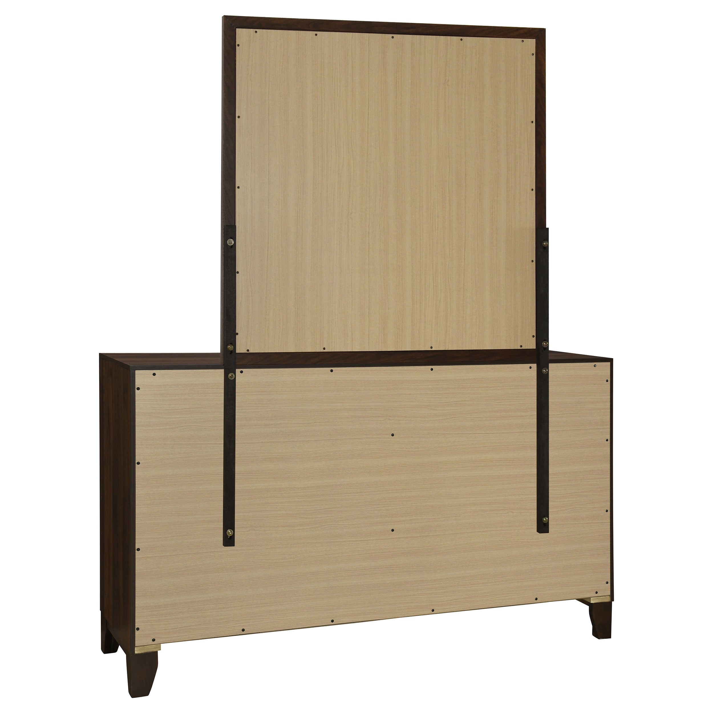 Welsley 6-drawer Dresser and Mirror Walnut — view 6