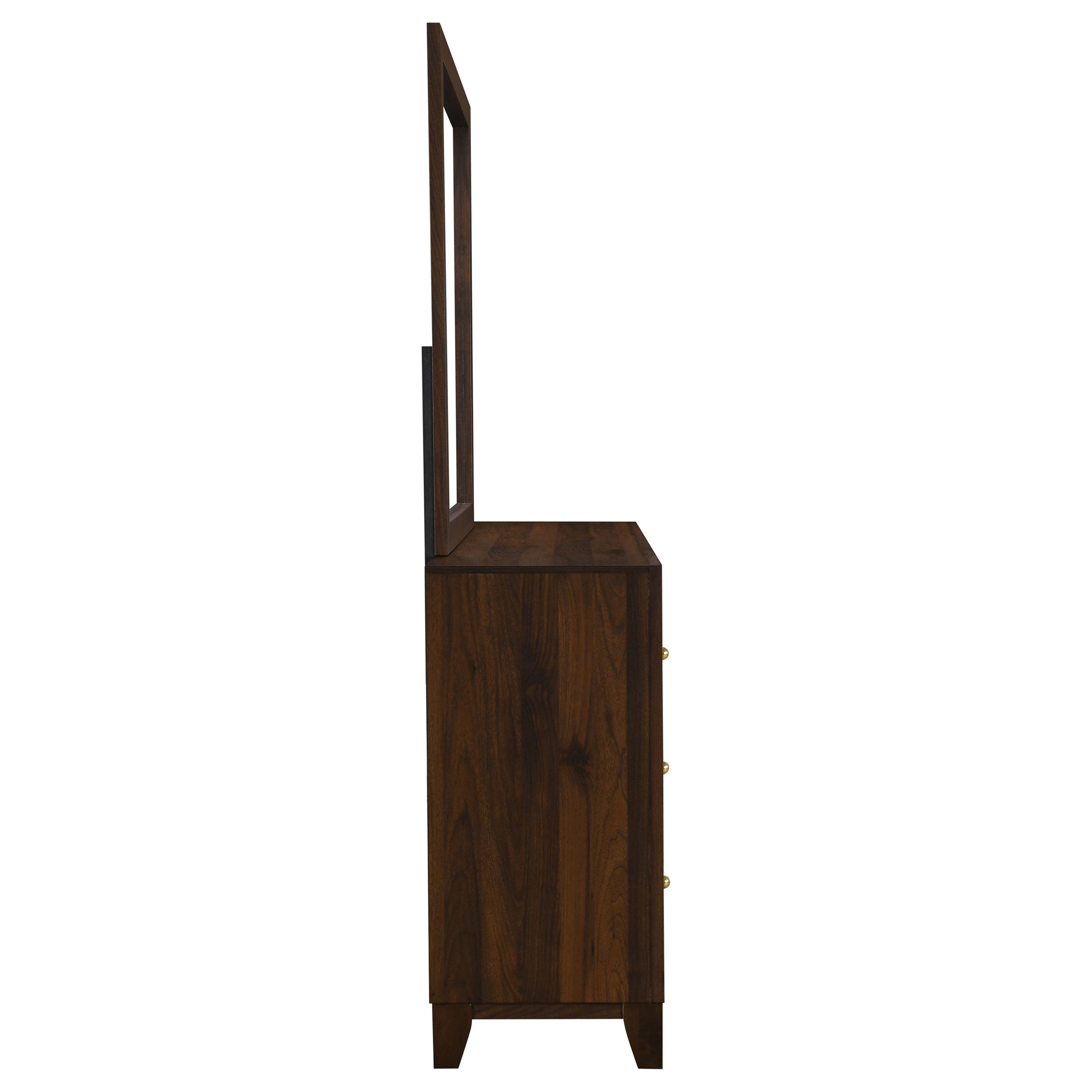 Welsley 6-drawer Dresser and Mirror Walnut — view 9