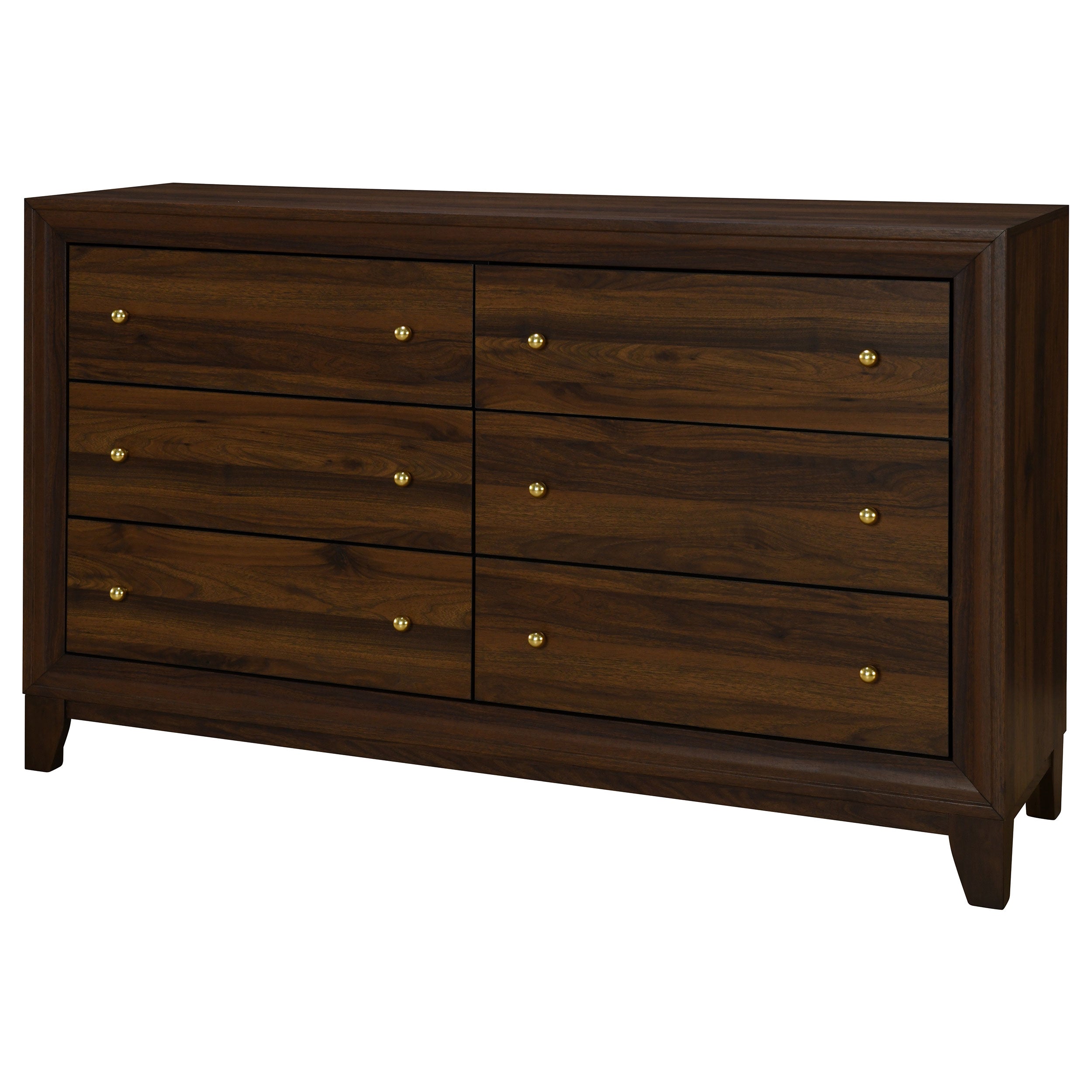 Welsley 6-drawer Dresser Cabinet Walnut — view 4