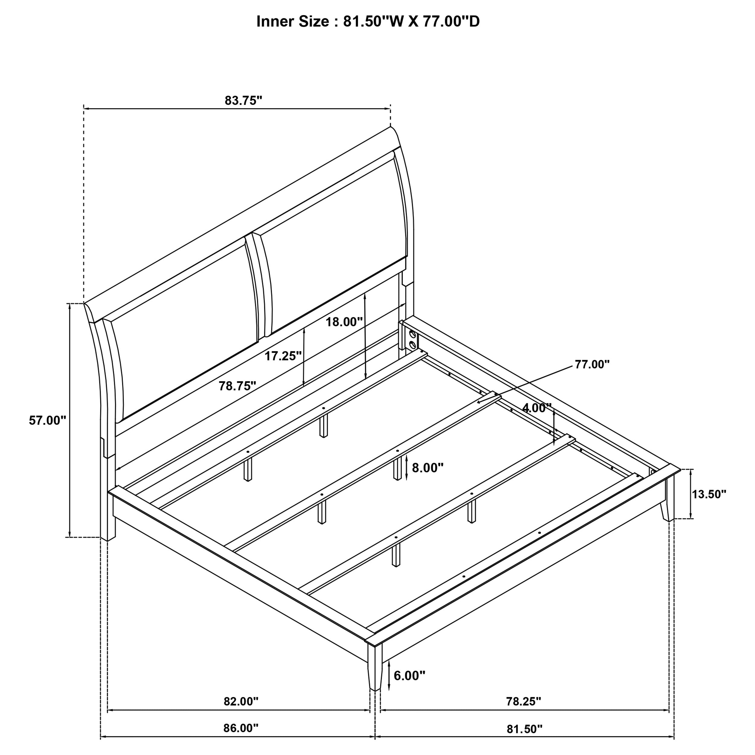 Bexhill 5-piece Eastern King Bedroom Set White — view 15