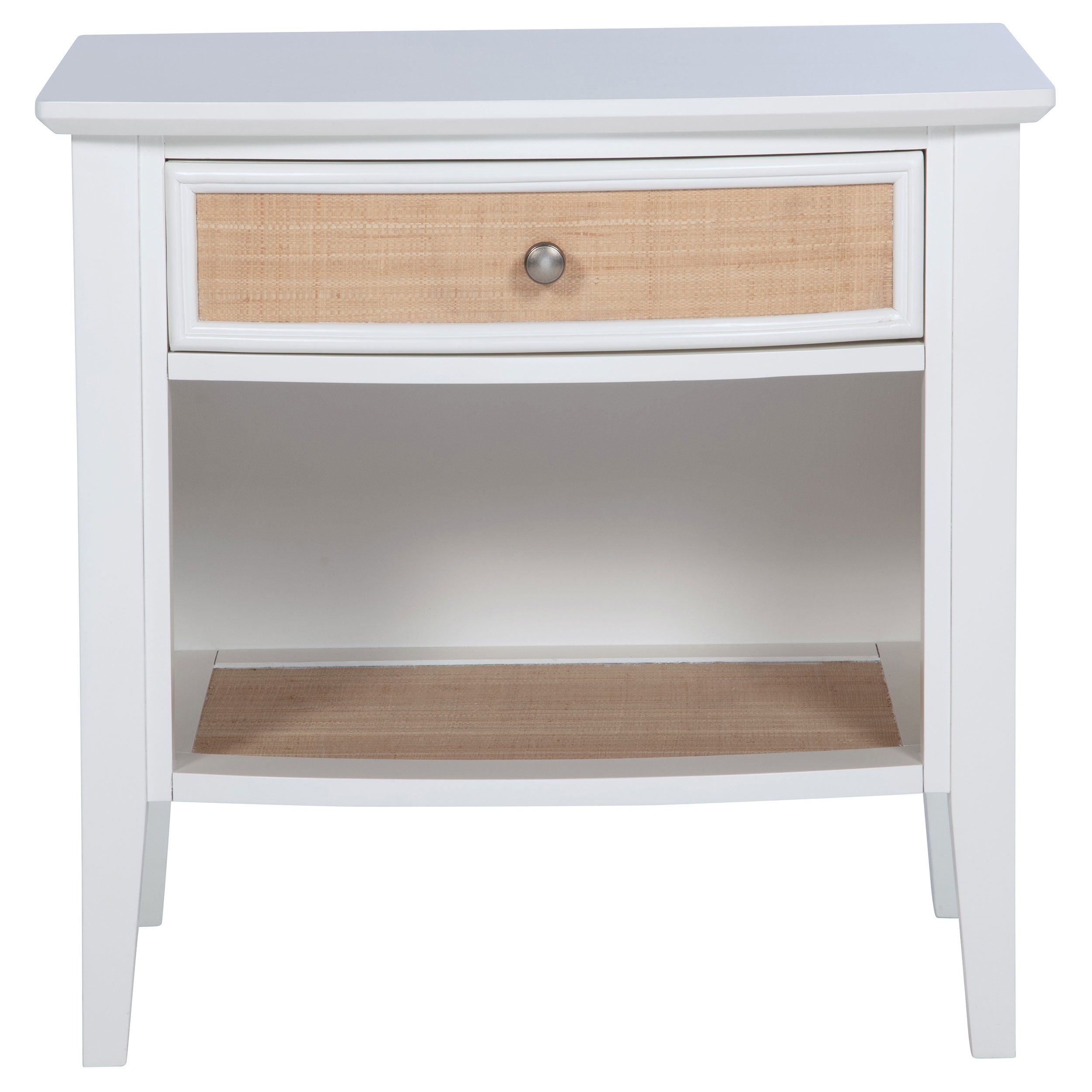 Bexhill 1-drawer Nightstand Bedside Table White — view 3