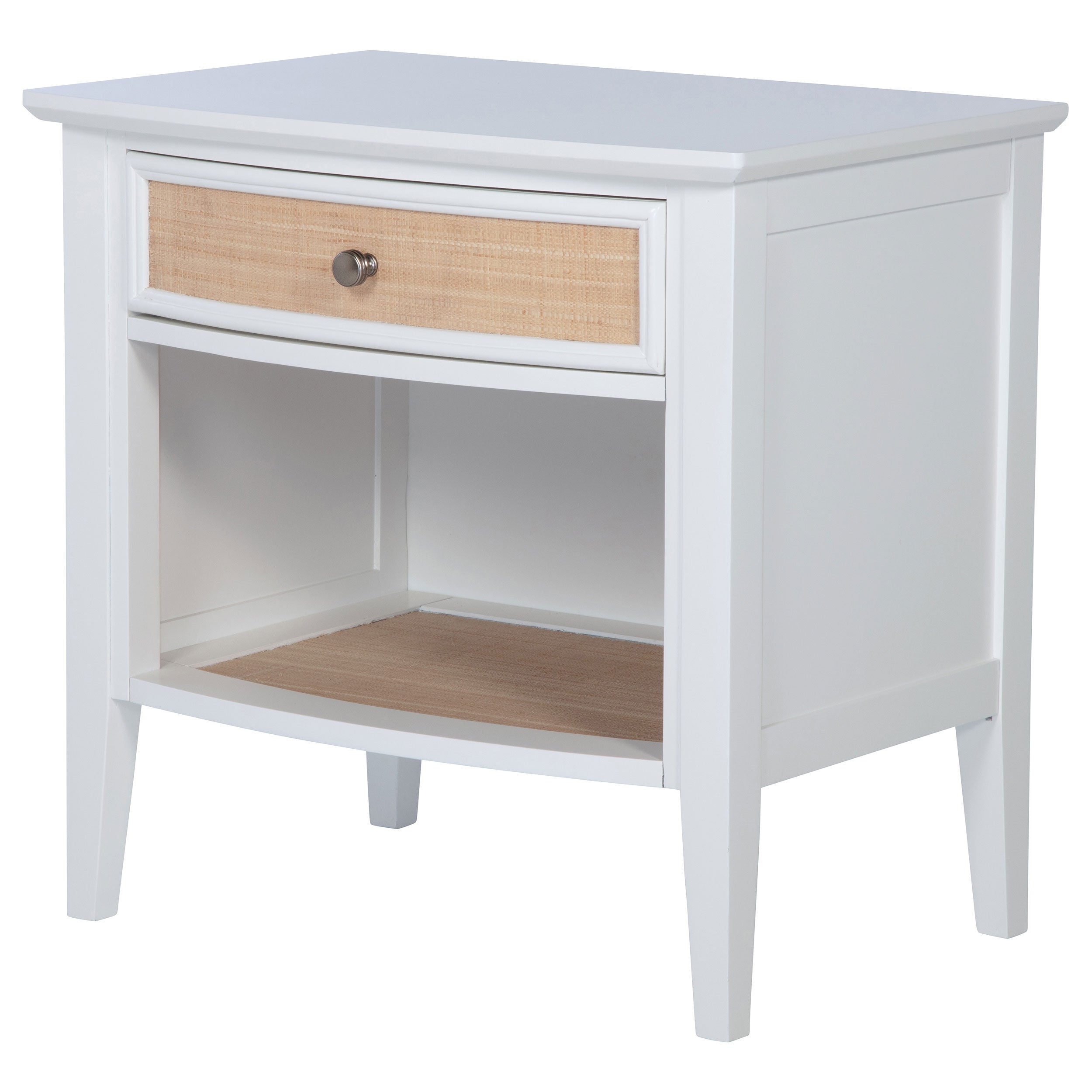 Bexhill 1-drawer Nightstand Bedside Table White — view 4