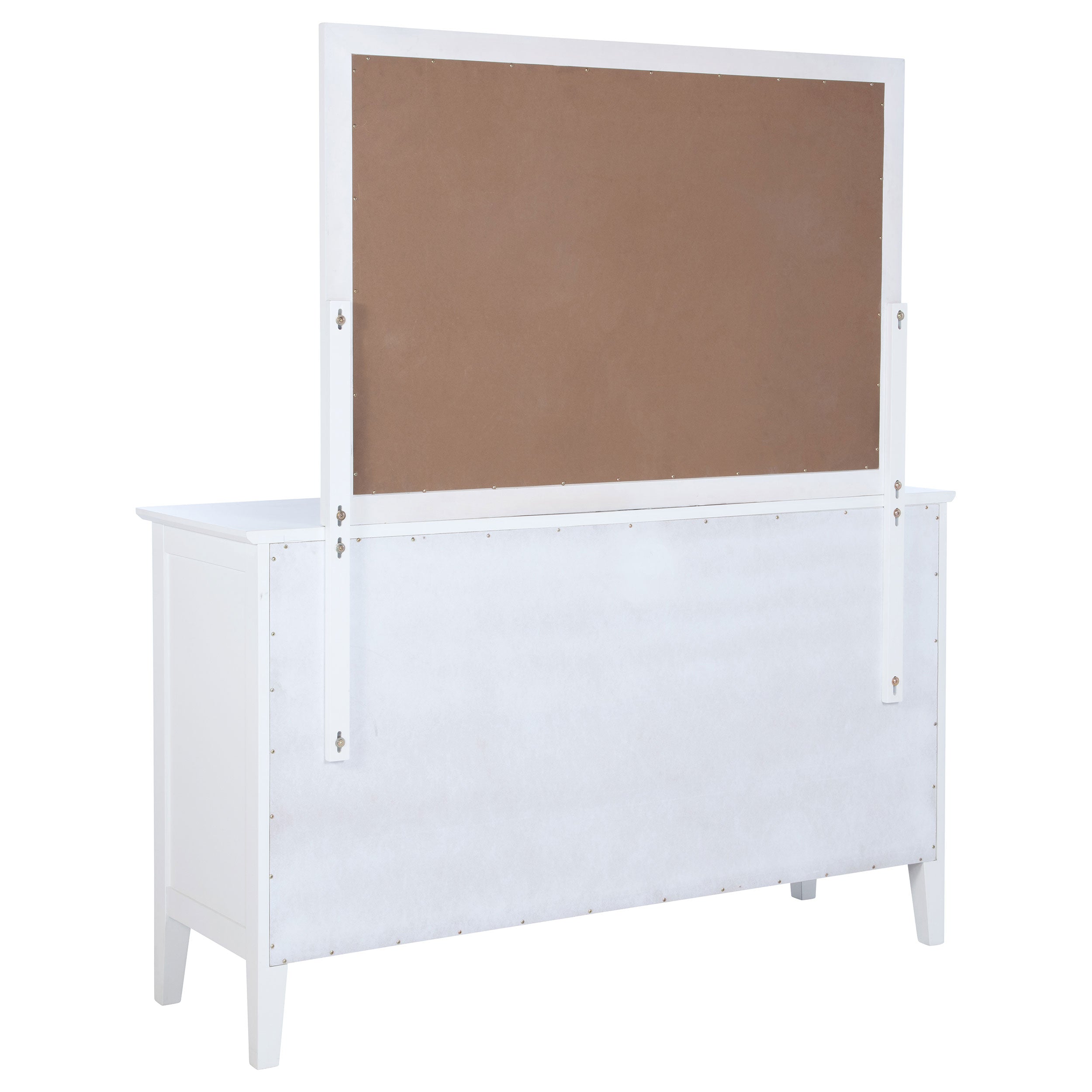Bexhill 10-drawer Dresser and Mirror White — view 6