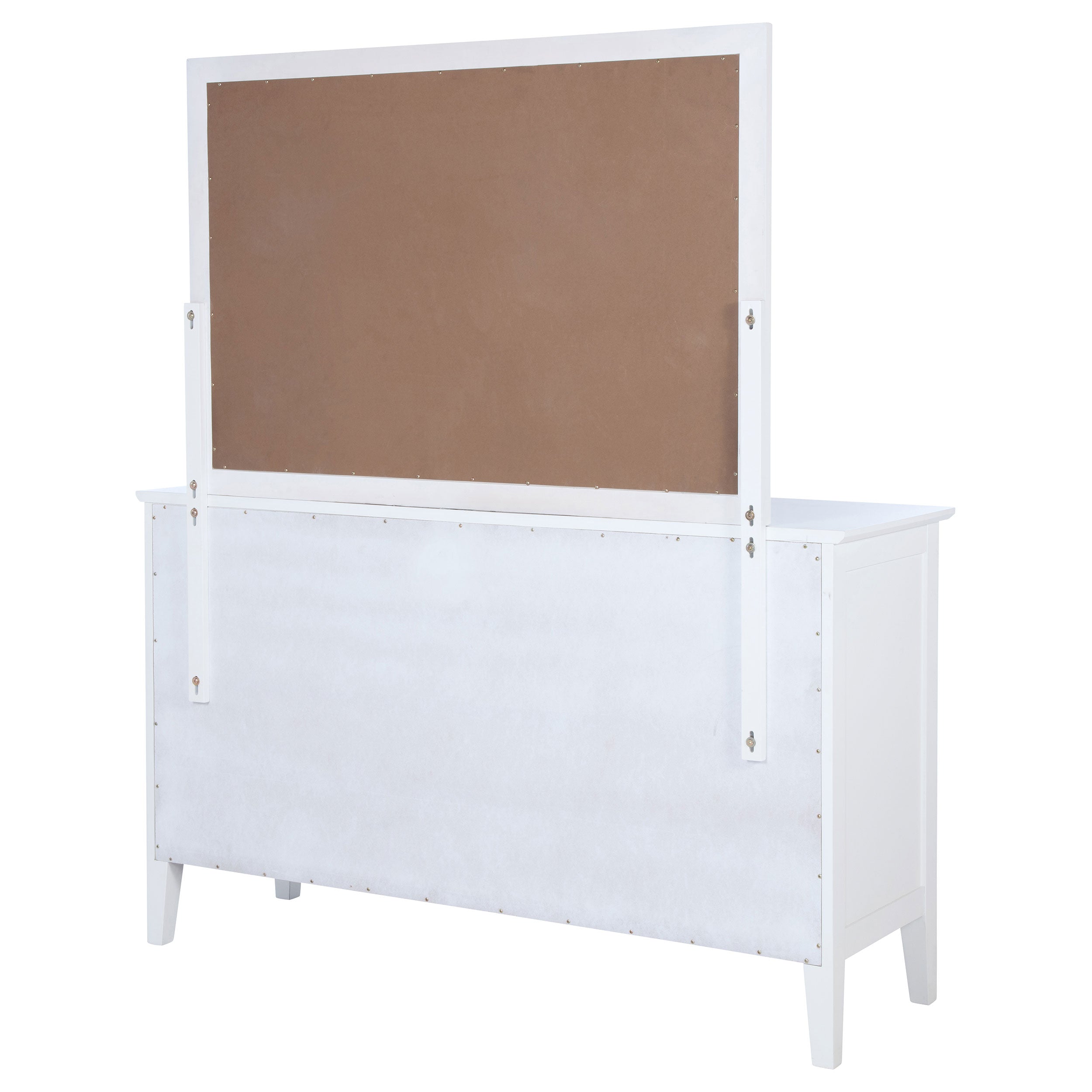 Bexhill 10-drawer Dresser and Mirror White — view 8