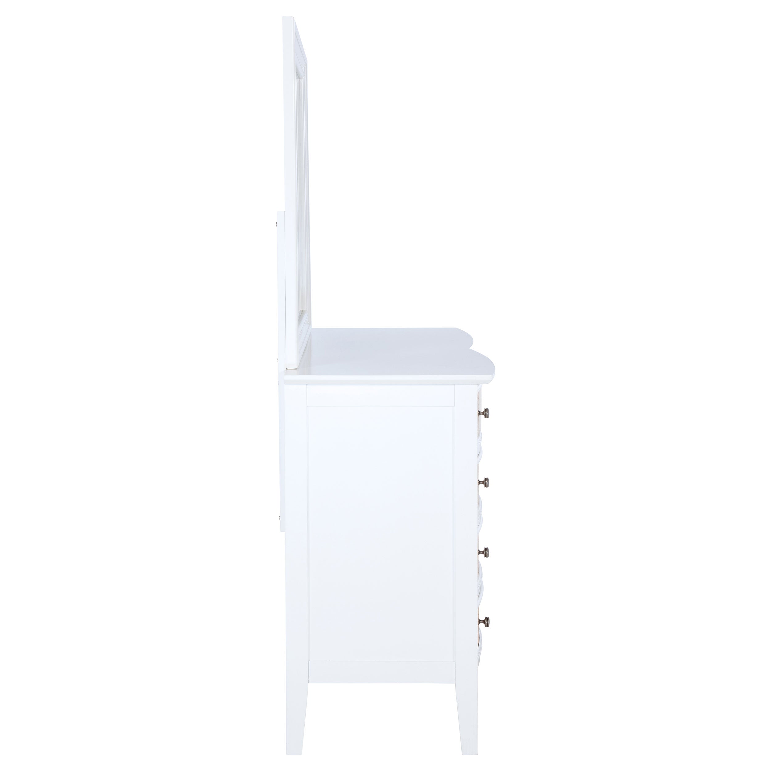 Bexhill 10-drawer Dresser and Mirror White — view 9
