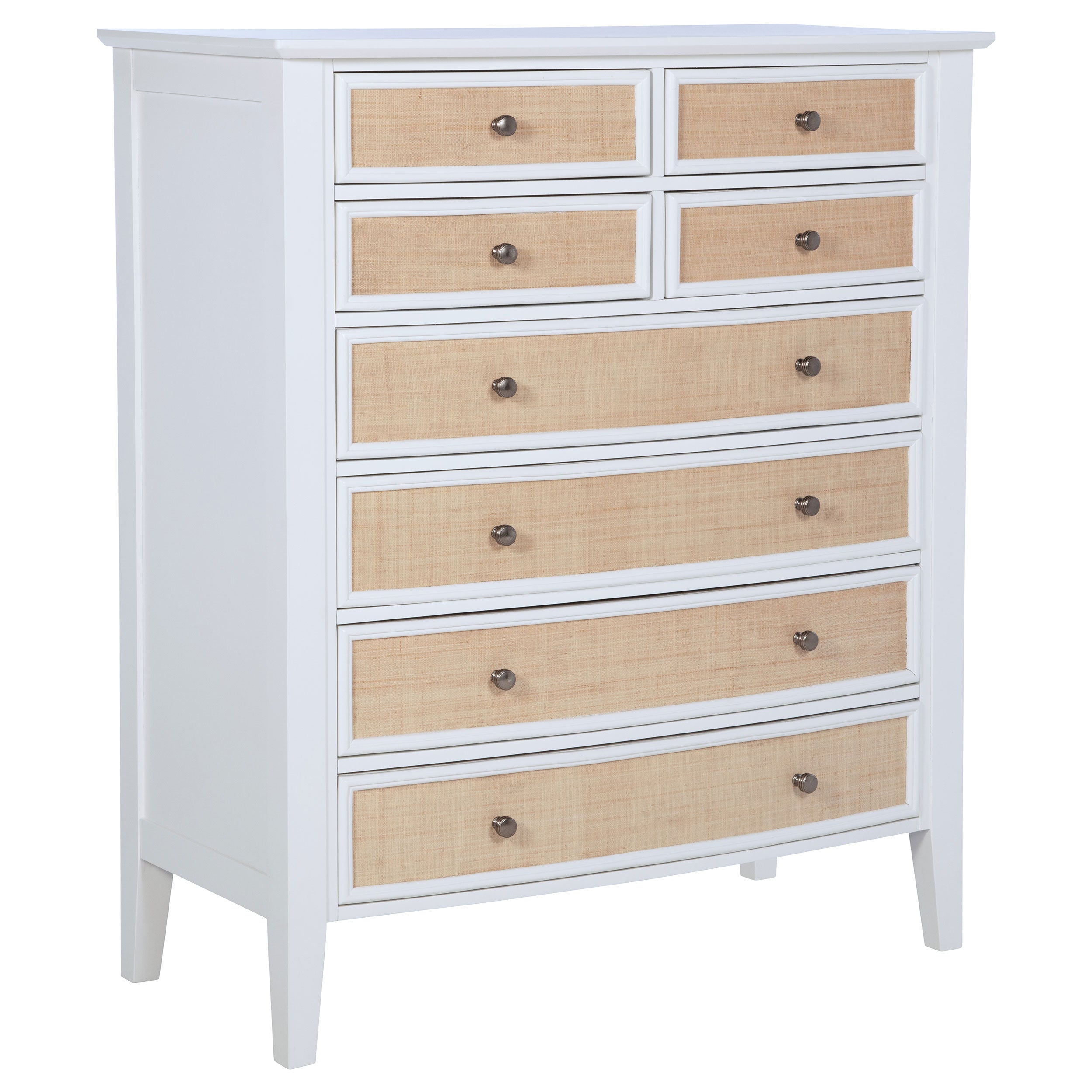 Bexhill 8-drawer Chest of Drawers White — view 1