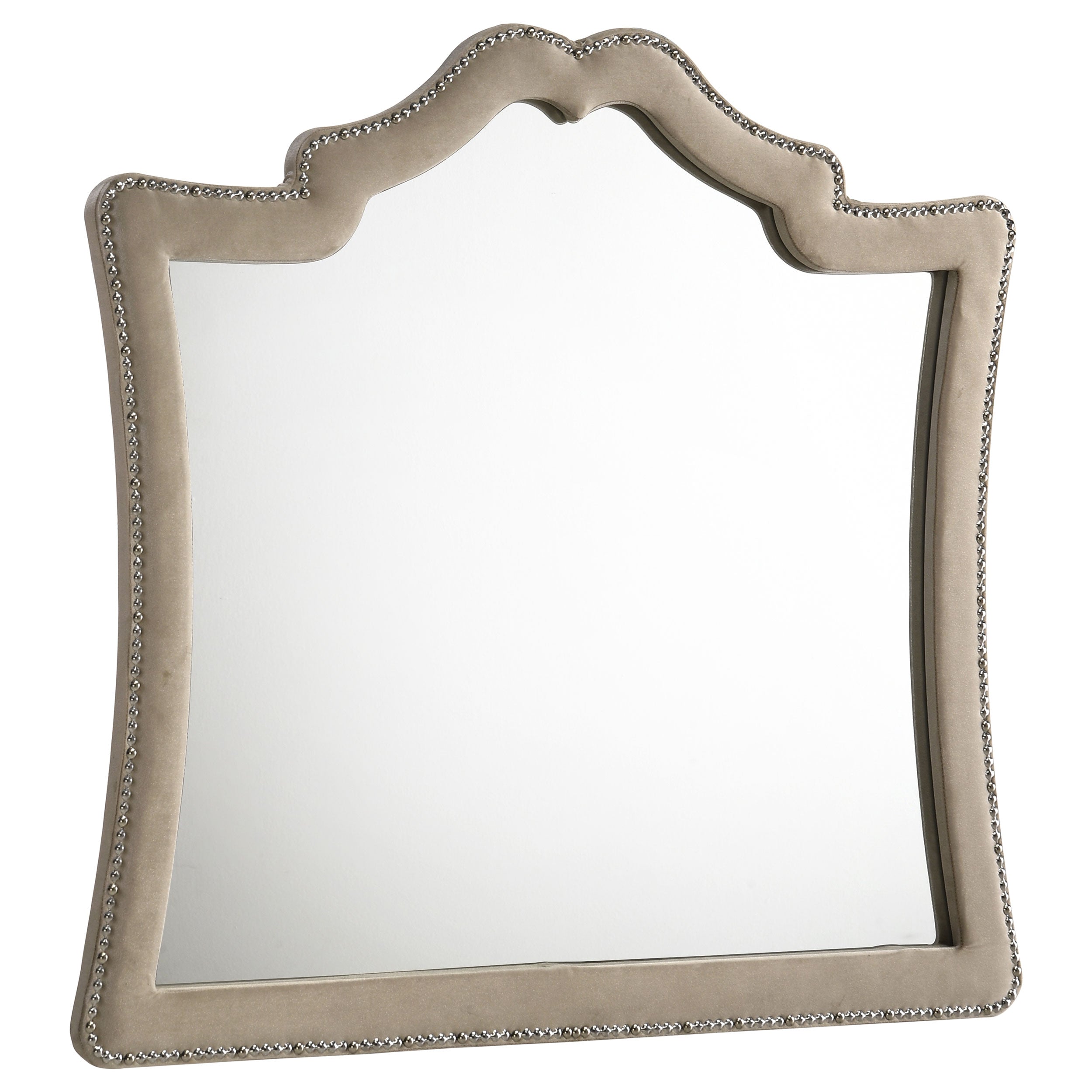 Antonella Upholstered Dresser Mirror Camel — view 1