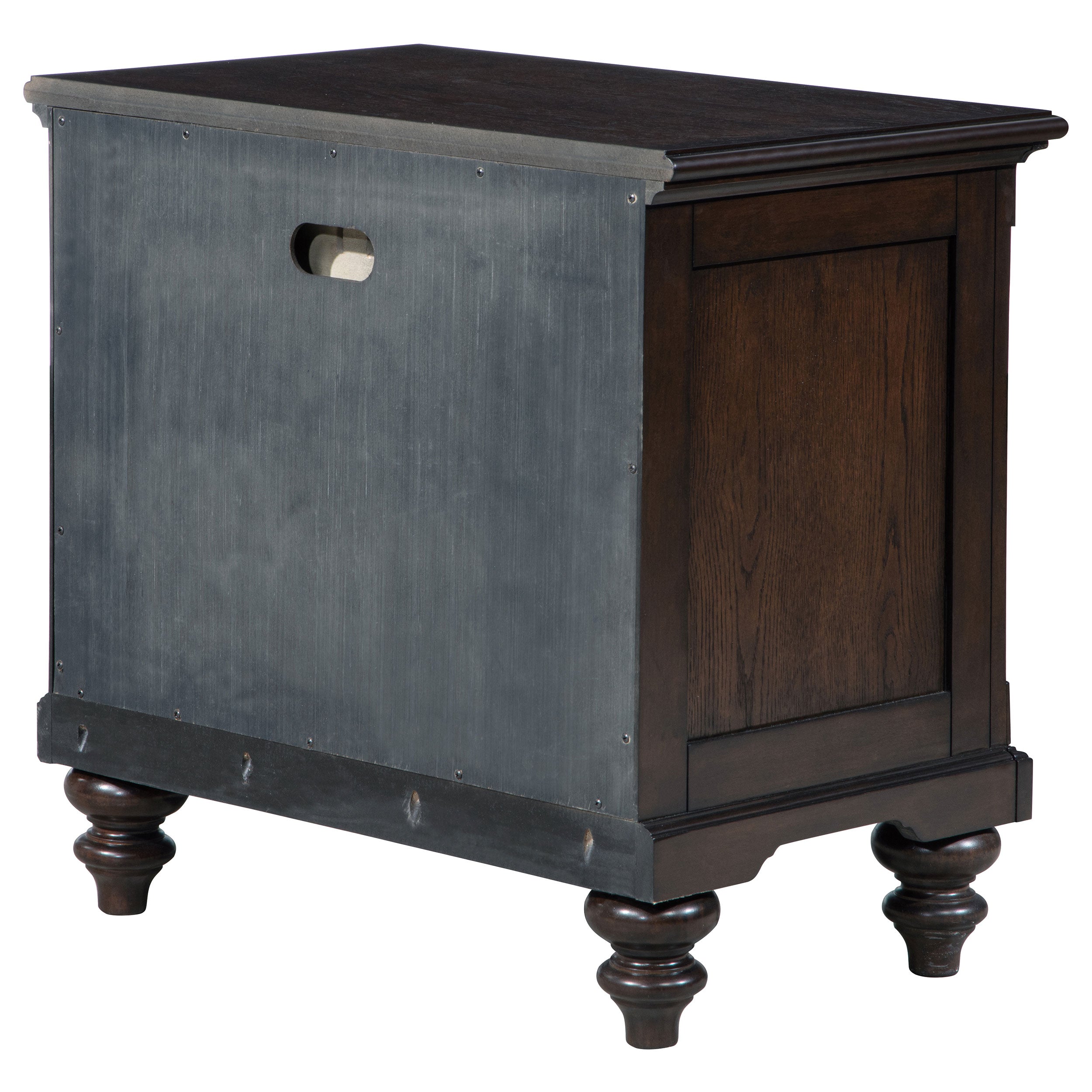 Andover 1-drawer Nightstand Bedside Table Dark Oak — view 8