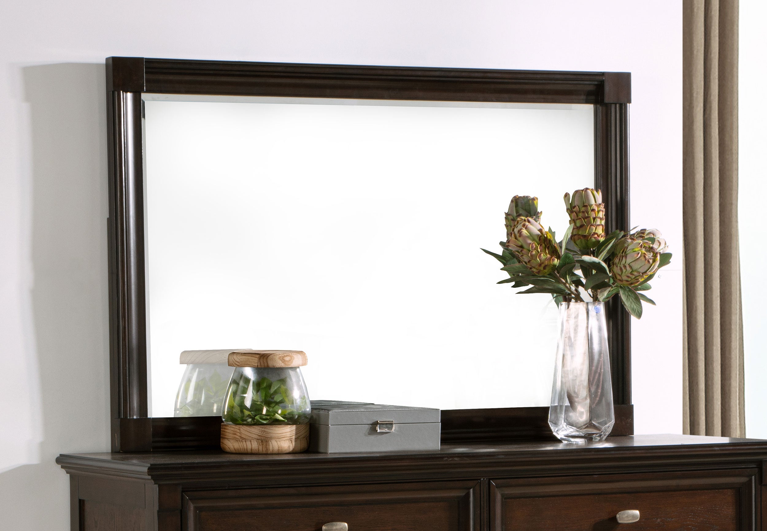 Andover Dresser Mirror Dark Oak — view 2
