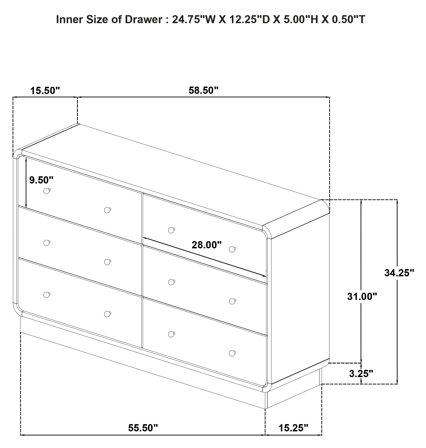 Cavelle 5-piece Full Bedroom Set Black — view 18