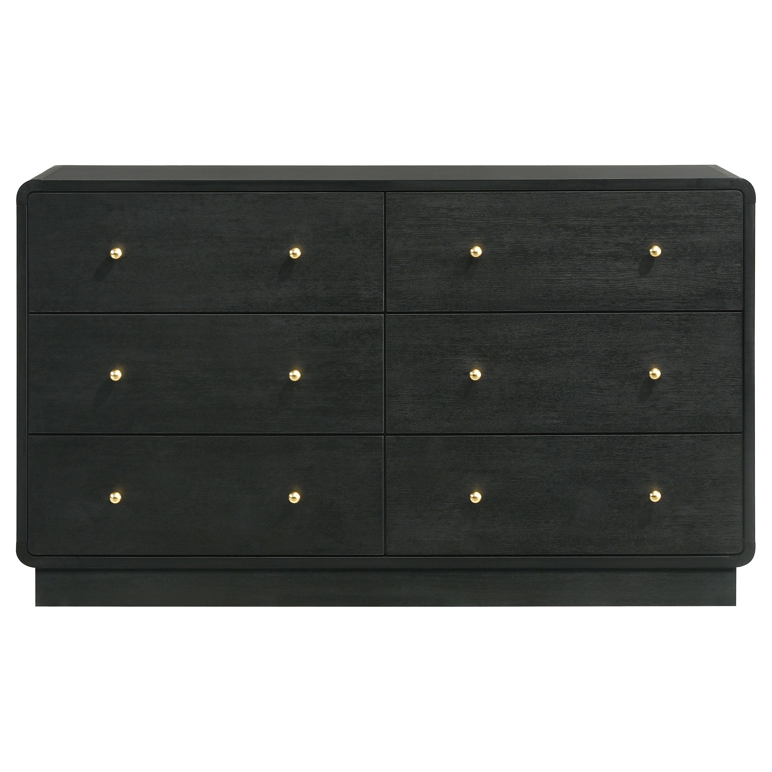 Cavelle 6-drawer Dresser Cabinet Black — view 3