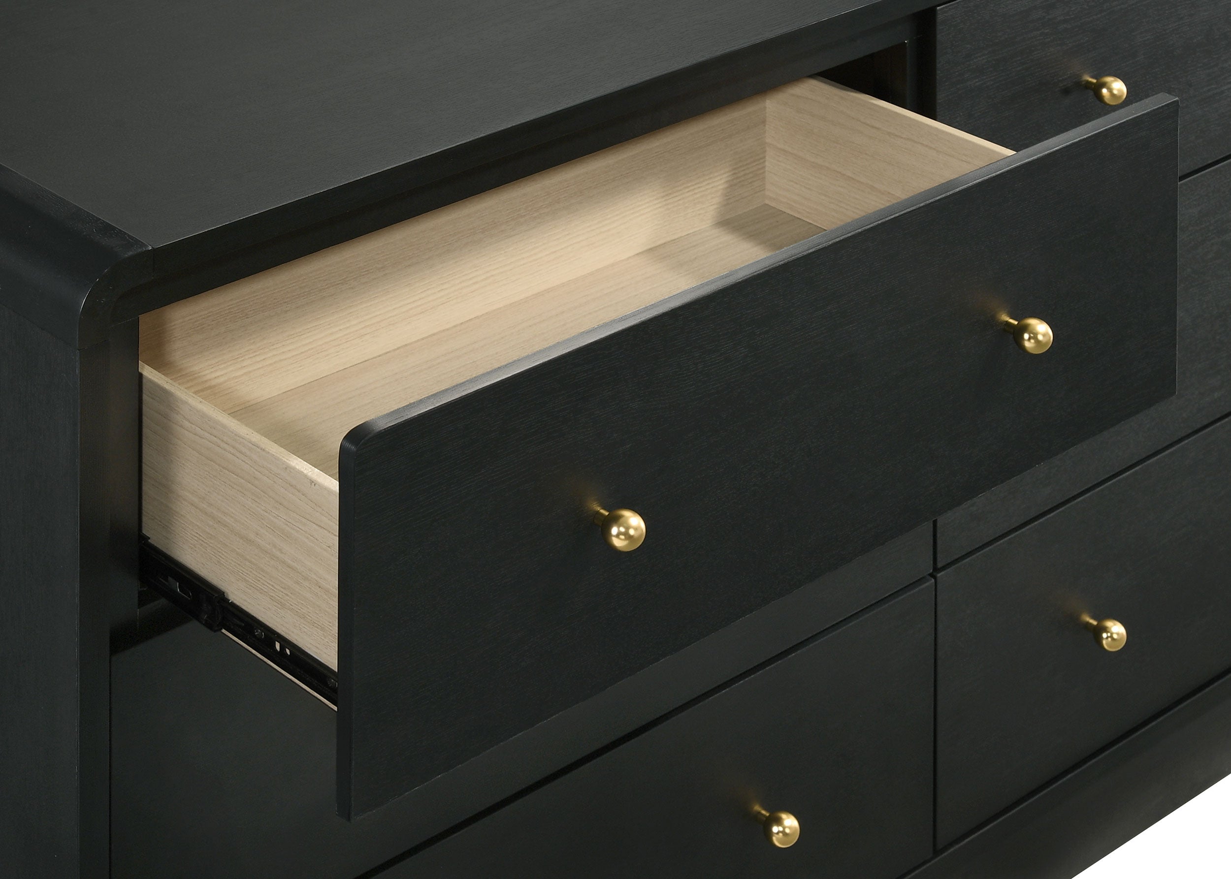 Cavelle 6-drawer Dresser Cabinet Black — view 10