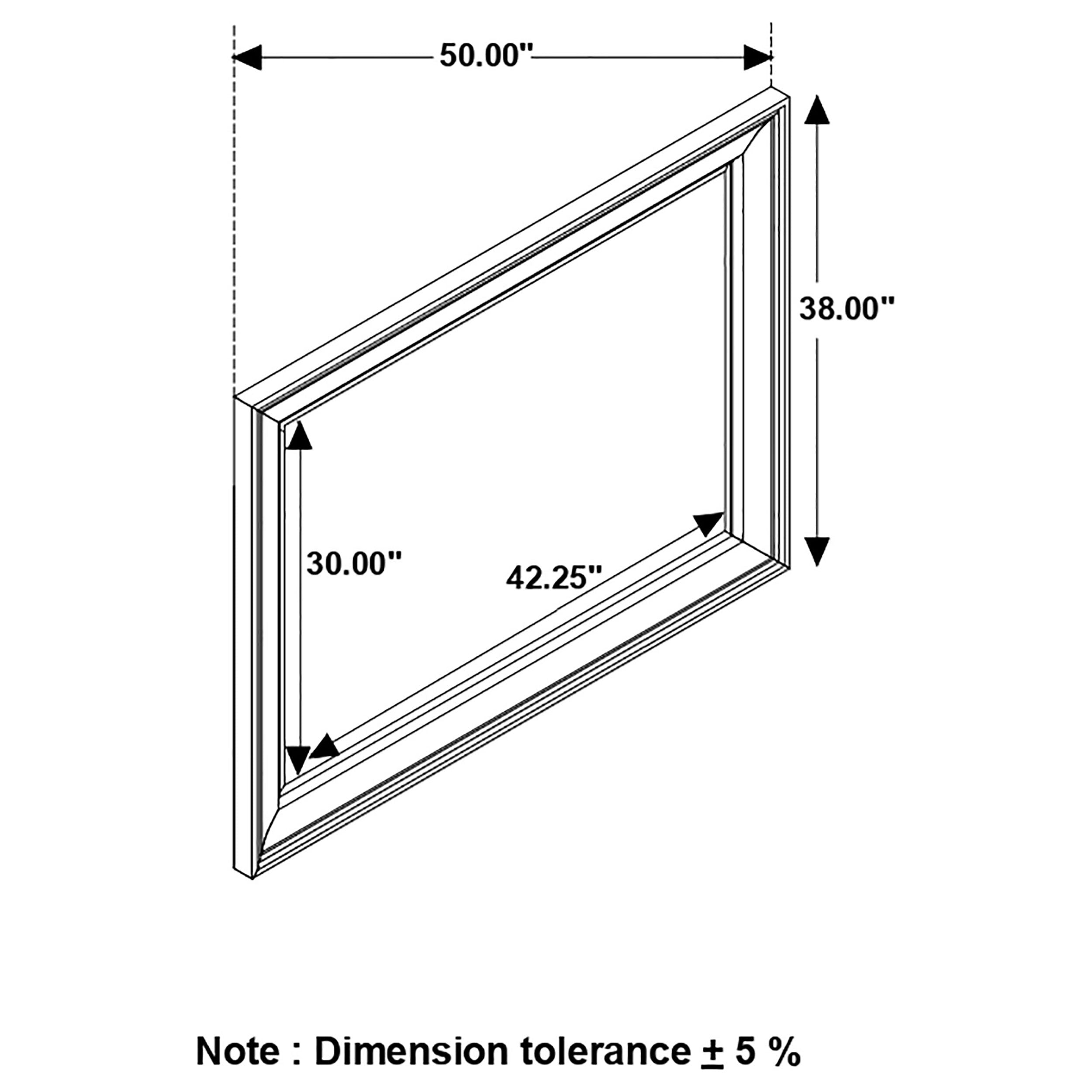 Avenue Dresser Mirror Weathered Grey — view 4
