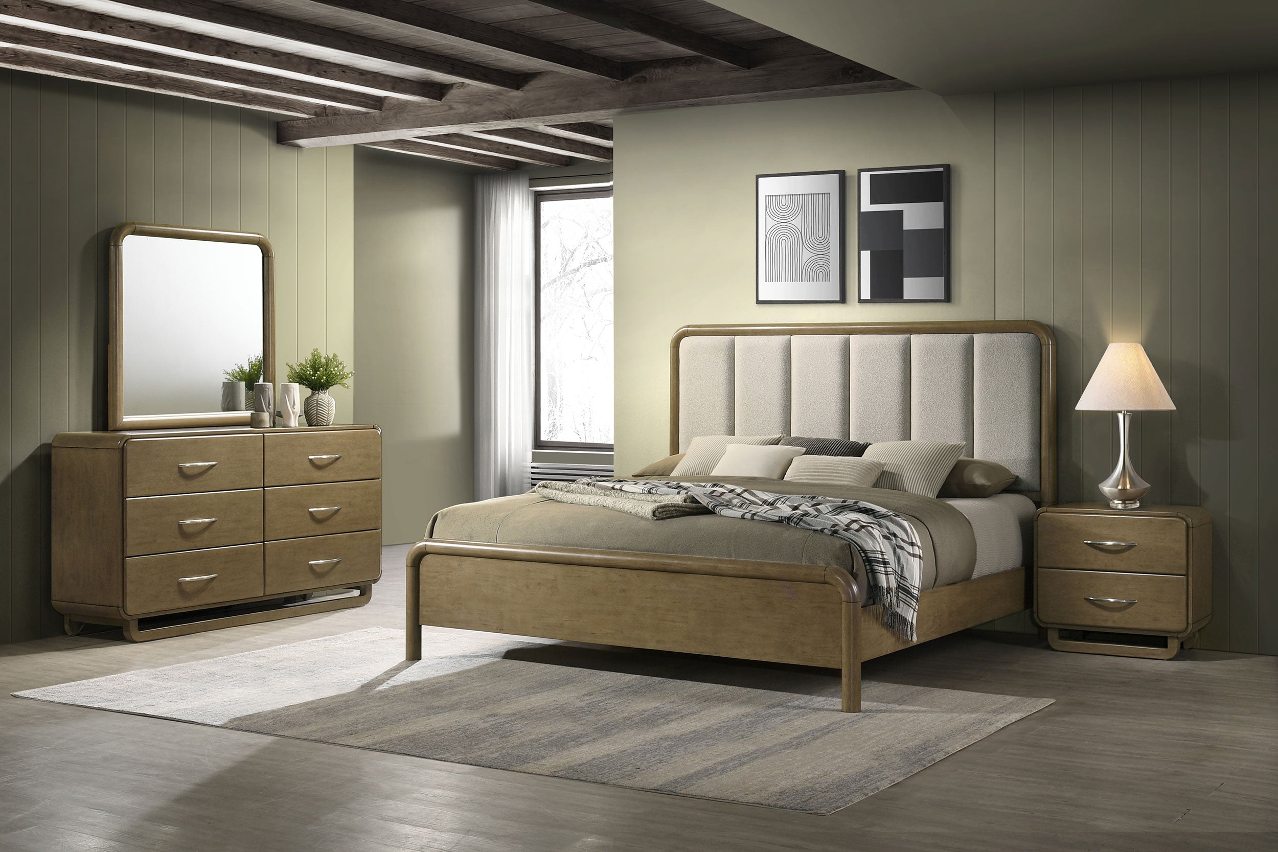 Amsbury 4-piece Queen Bedroom Set Nutmeg — view 1
