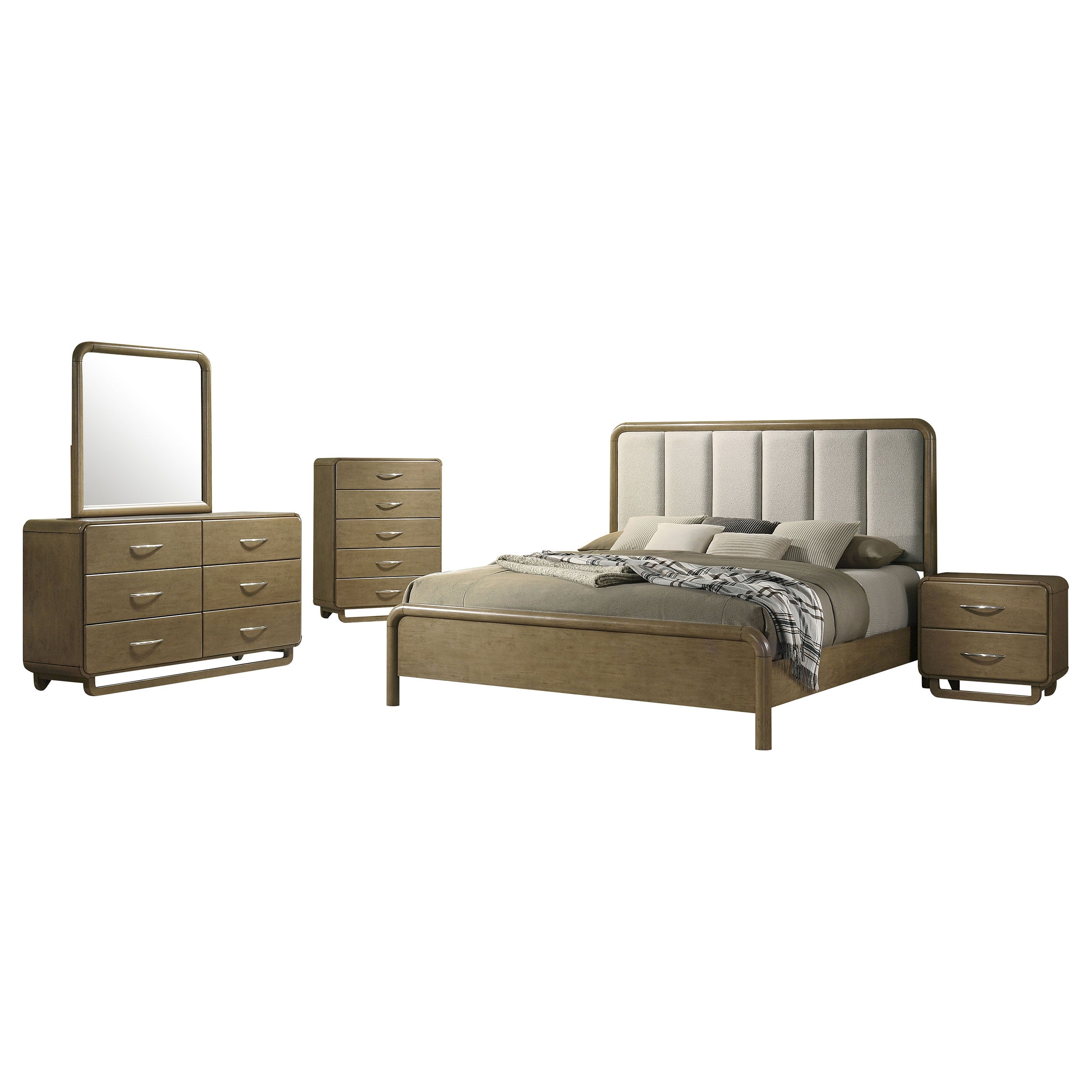 Amsbury 5-piece Queen Bedroom Set Nutmeg — view 2