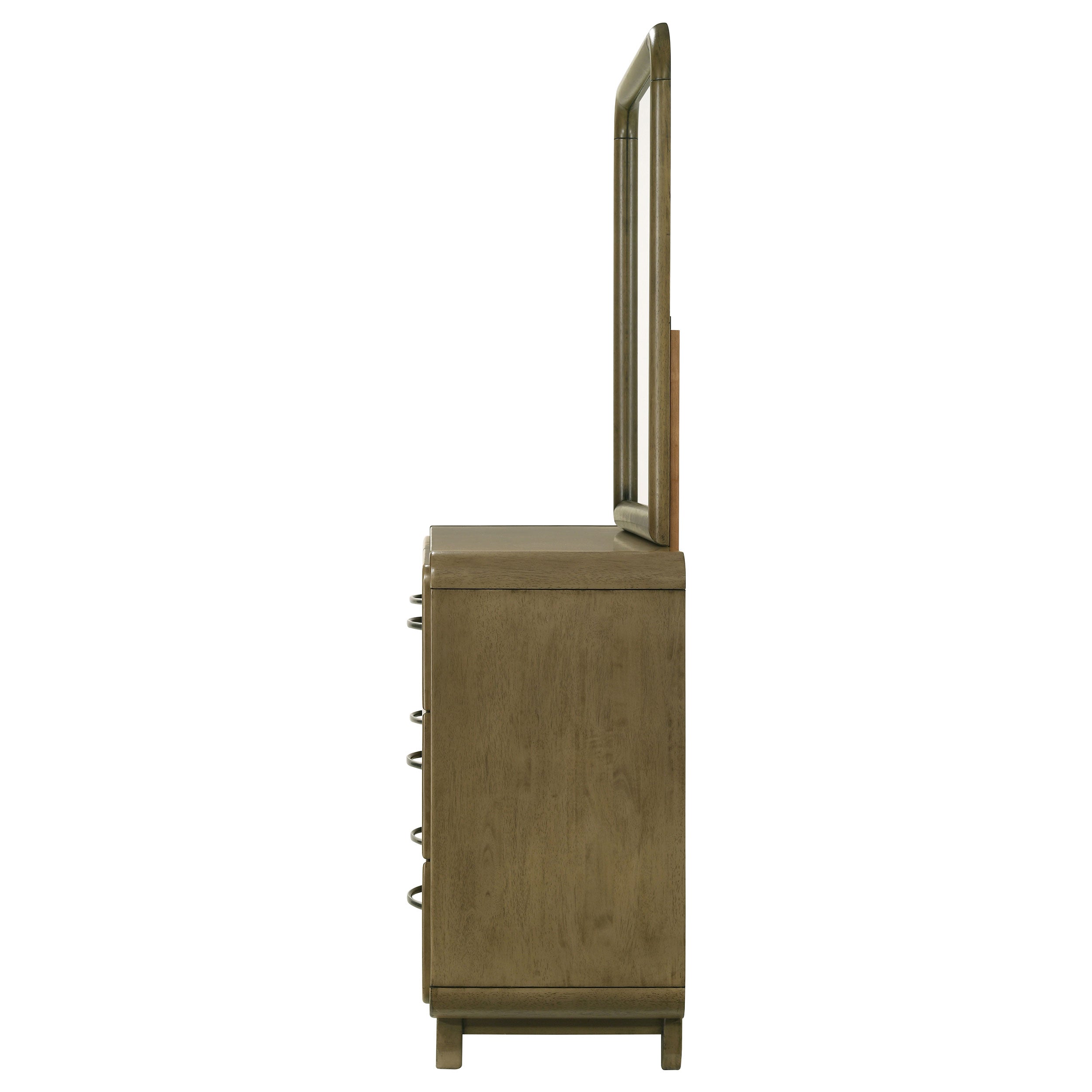 Amsbury 6-drawer Dresser and Mirror Nutmeg — view 5