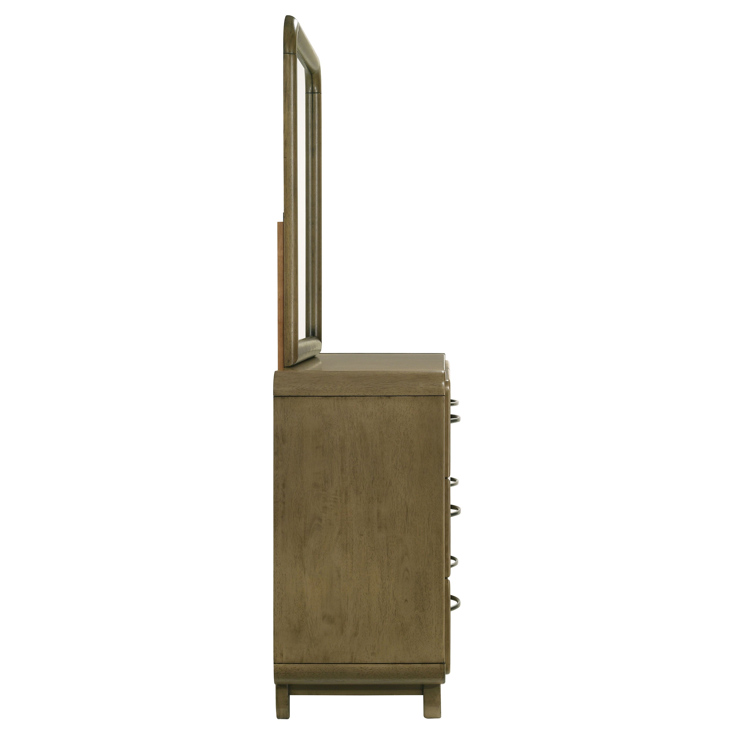 Amsbury 6-drawer Dresser and Mirror Nutmeg — view 9