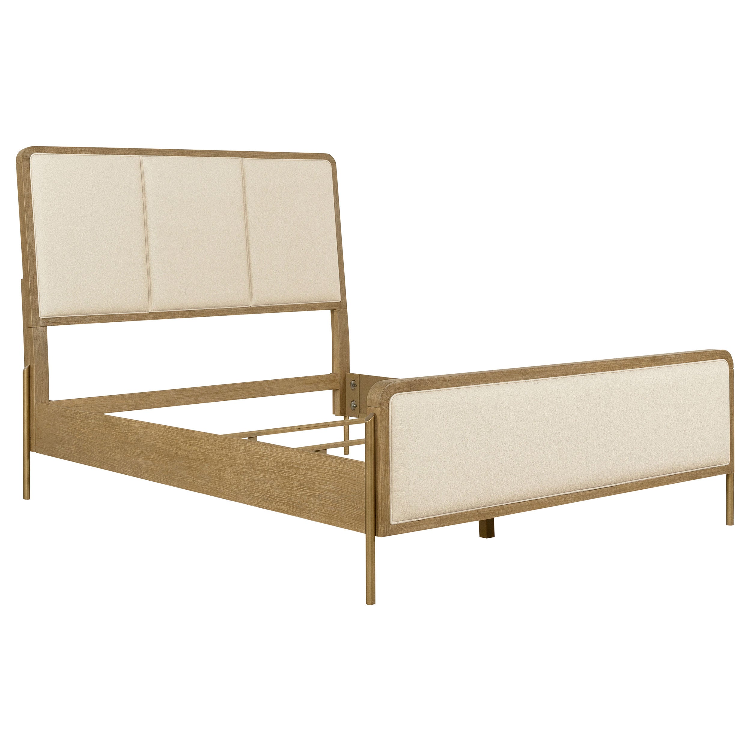 Arini 56-inch Eastern King Panel Bed Cream and Sand Wash — view 1