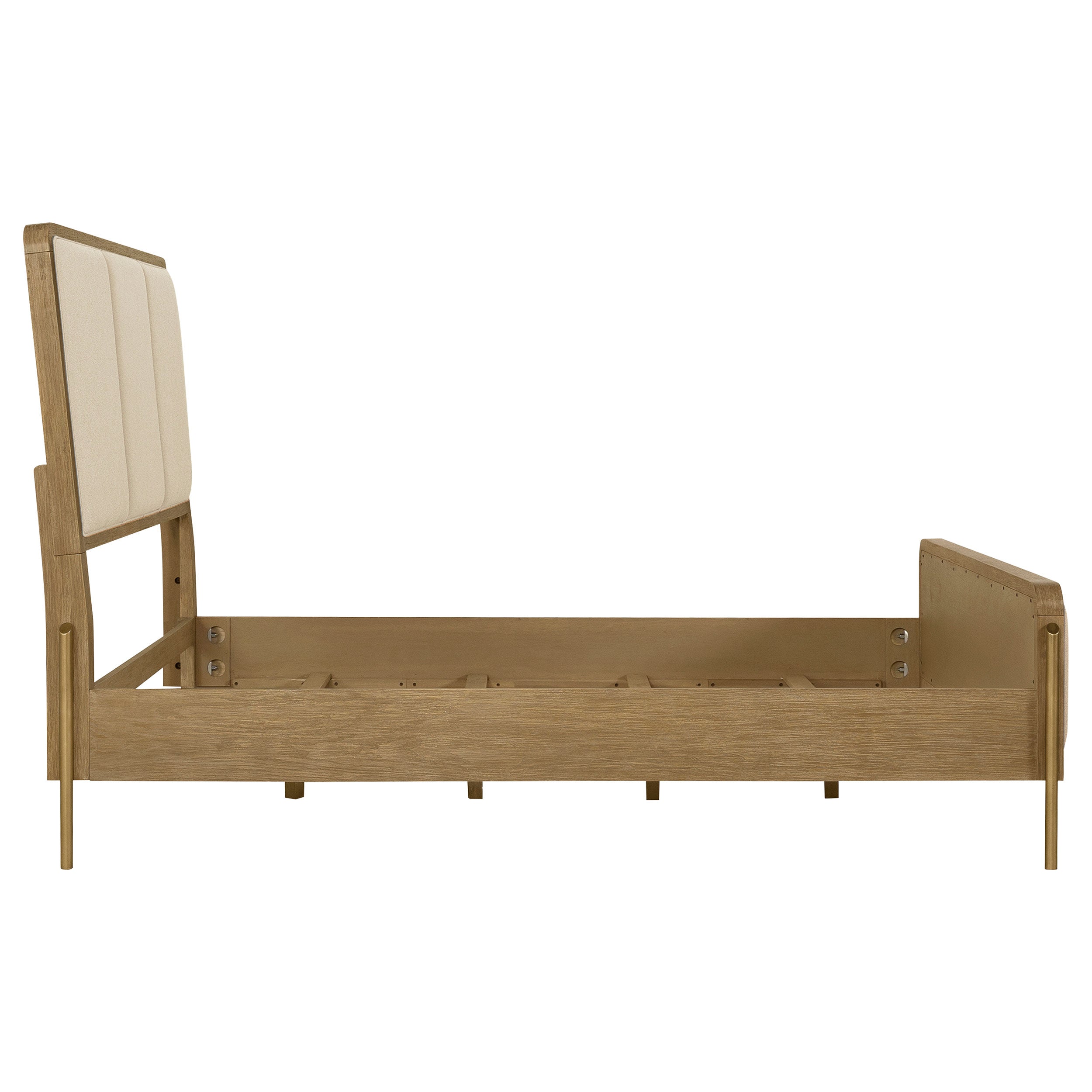 Arini 56-inch Queen Panel Bed Cream and Sand Wash — view 5