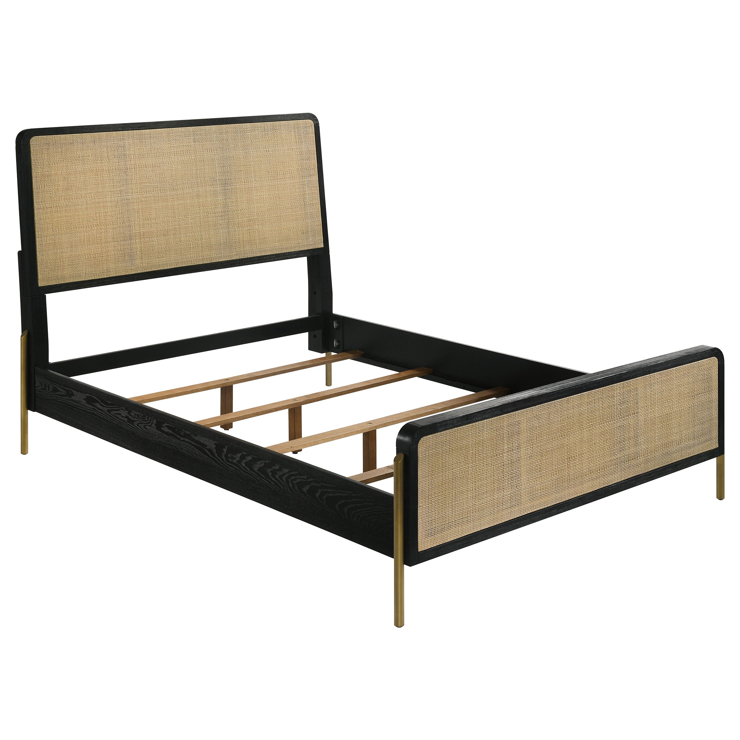 Arini 4-piece California King Bedroom Set Black and Natural — view 3