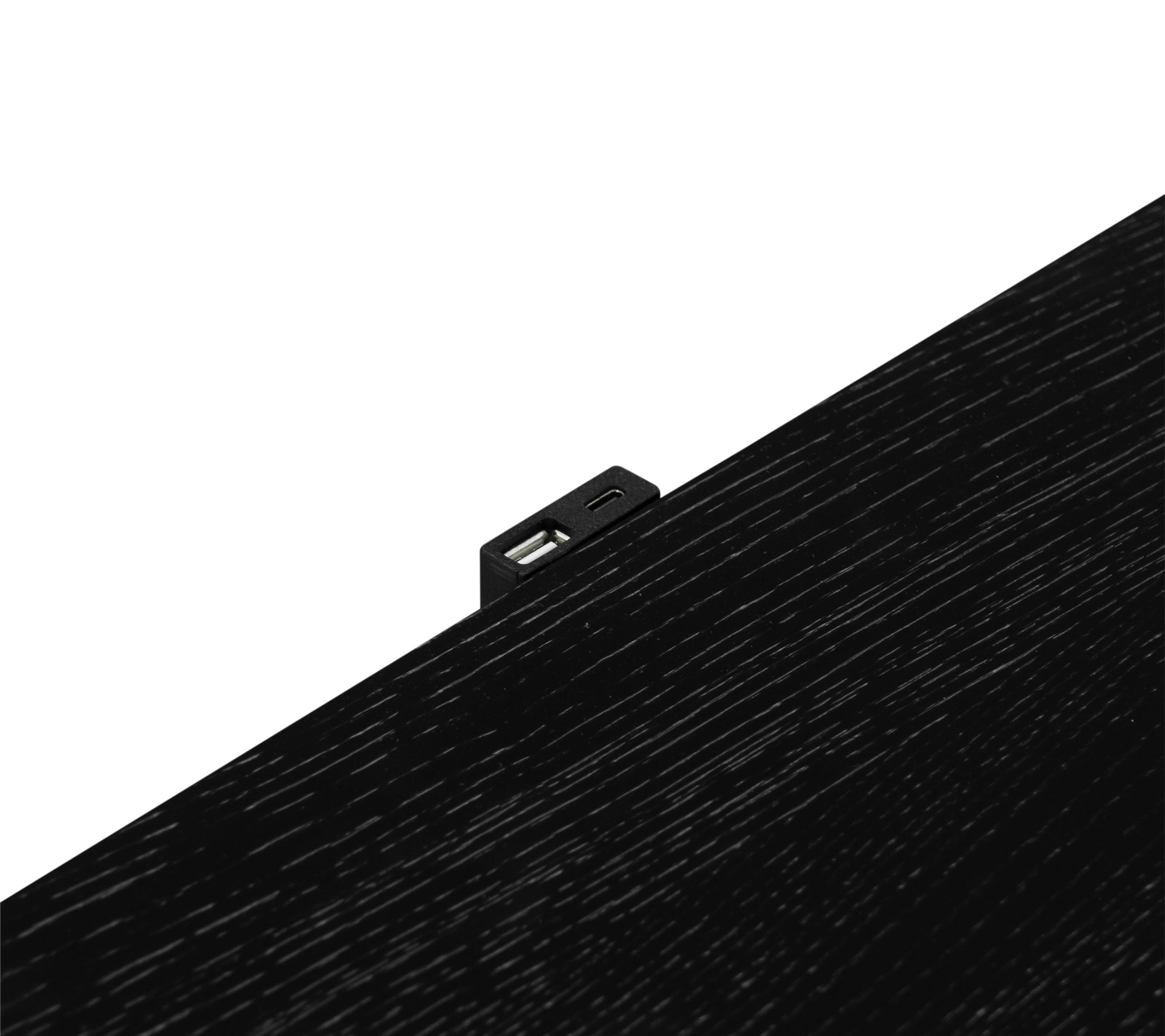 Arini 3-drawer Nightstand Black — view 11