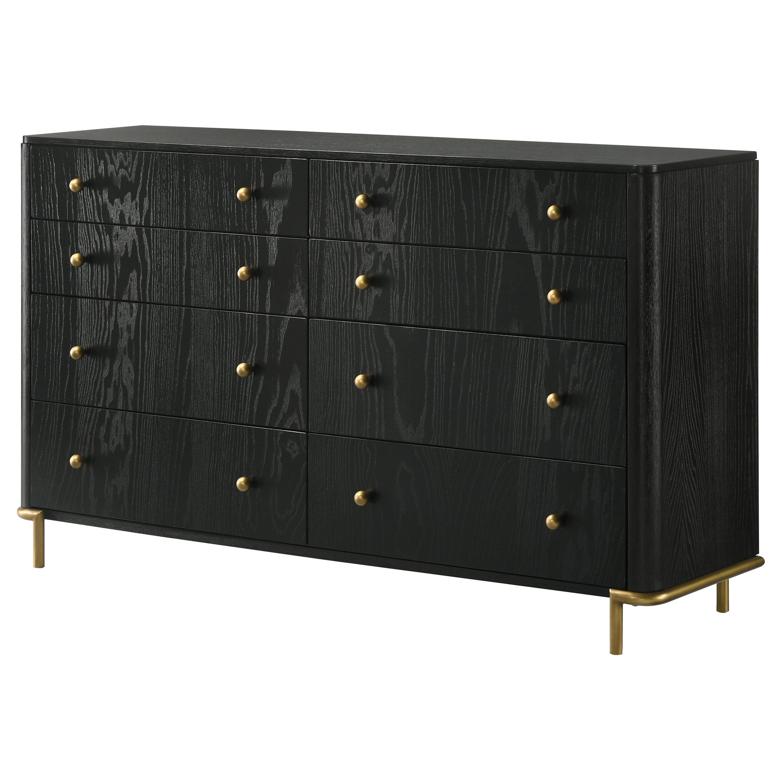 Arini 8-drawer Dresser Black — view 4