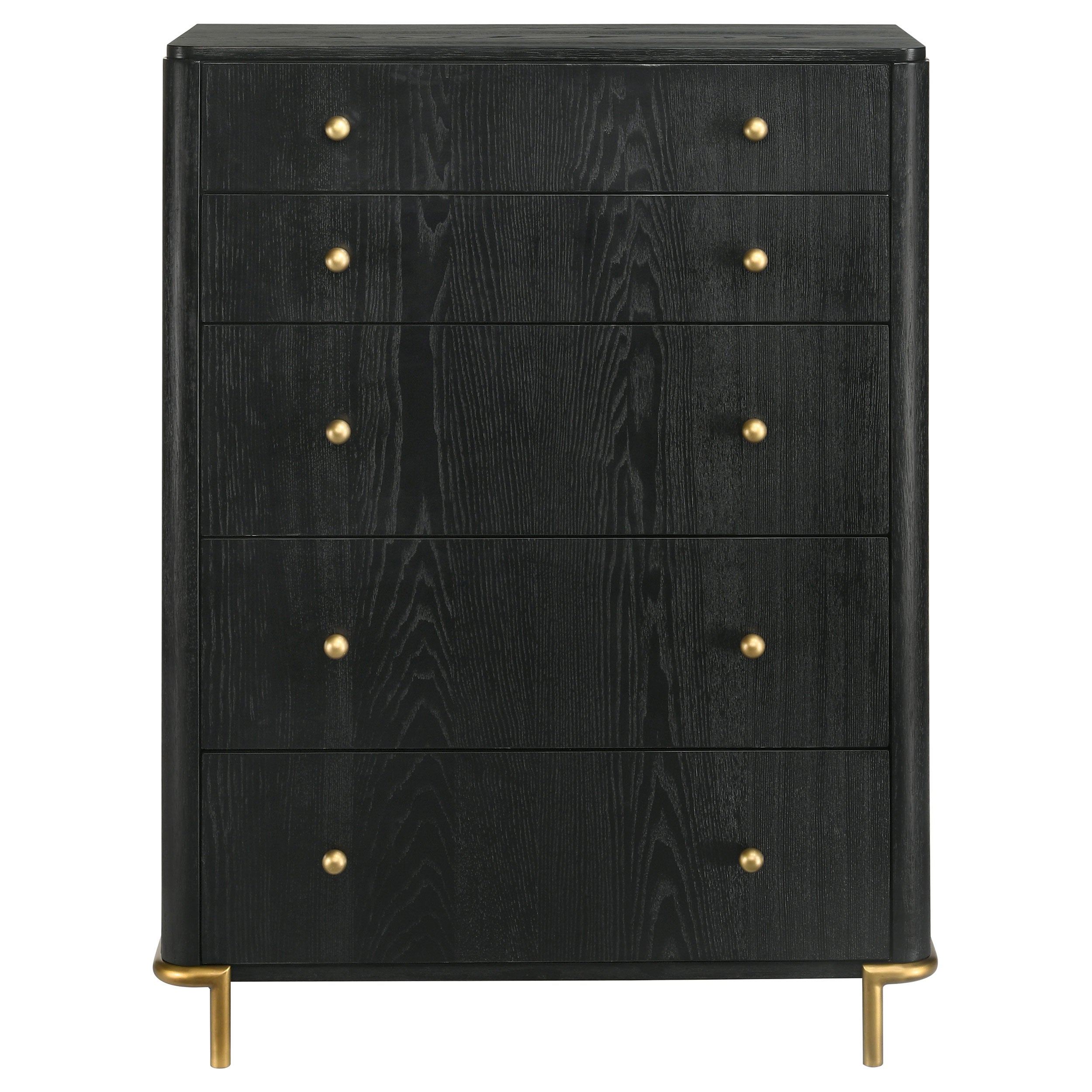 Arini 5-drawer Bedroom Chest Black — view 3