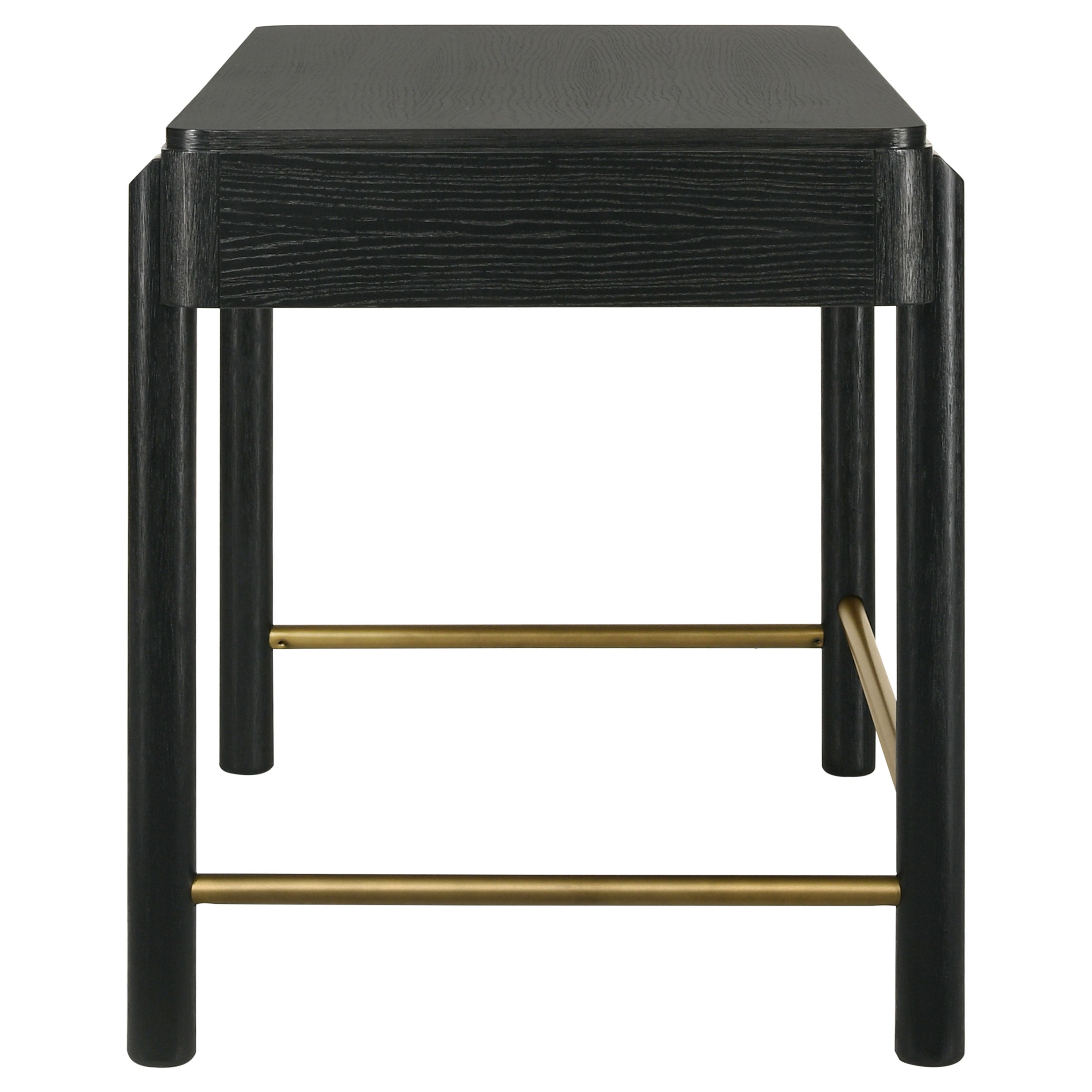 Arini 2-drawer Vanity Desk Makeup Table Black — view 6