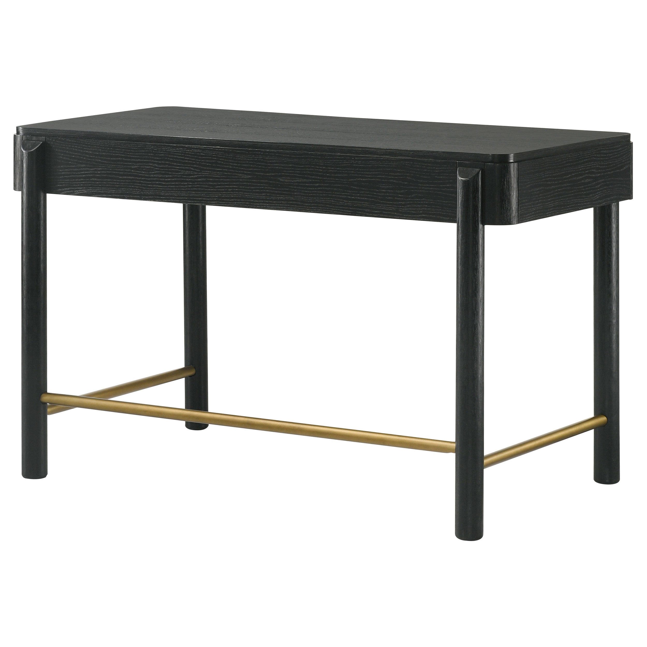 Arini 2-drawer Vanity Desk Makeup Table Black — view 9