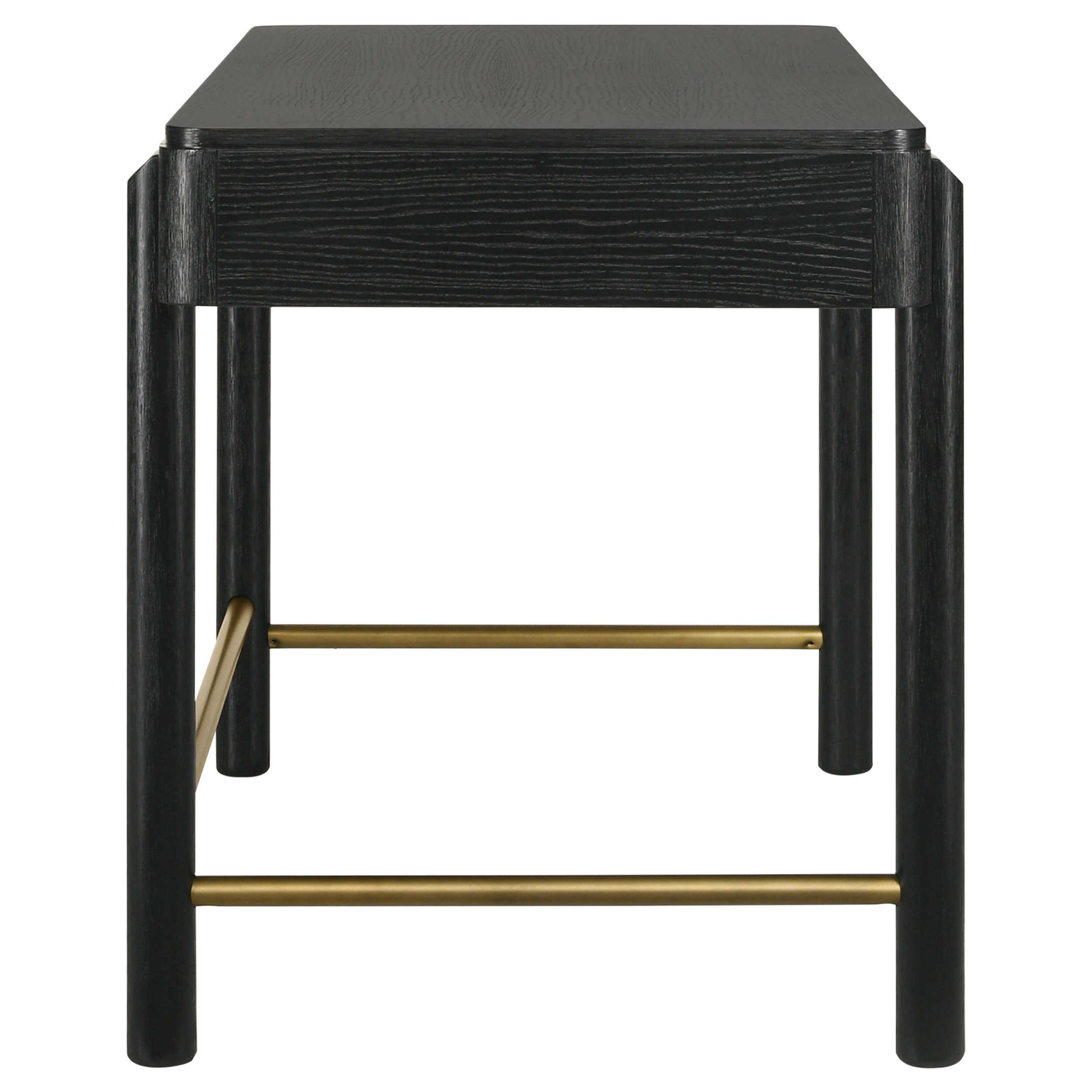 Arini 2-drawer Vanity Desk Makeup Table Black — view 10