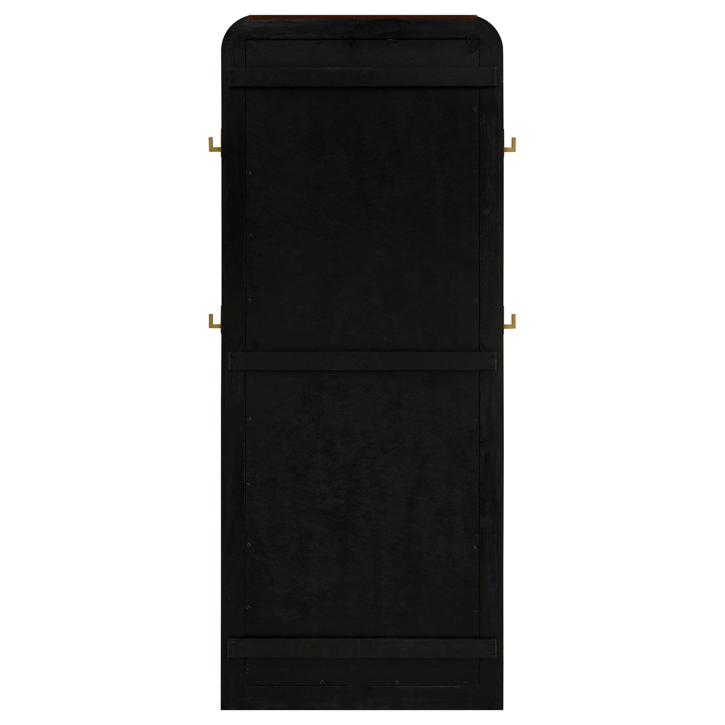 Arini Cane Weave Full Length Standing Floor Mirror Black — view 7