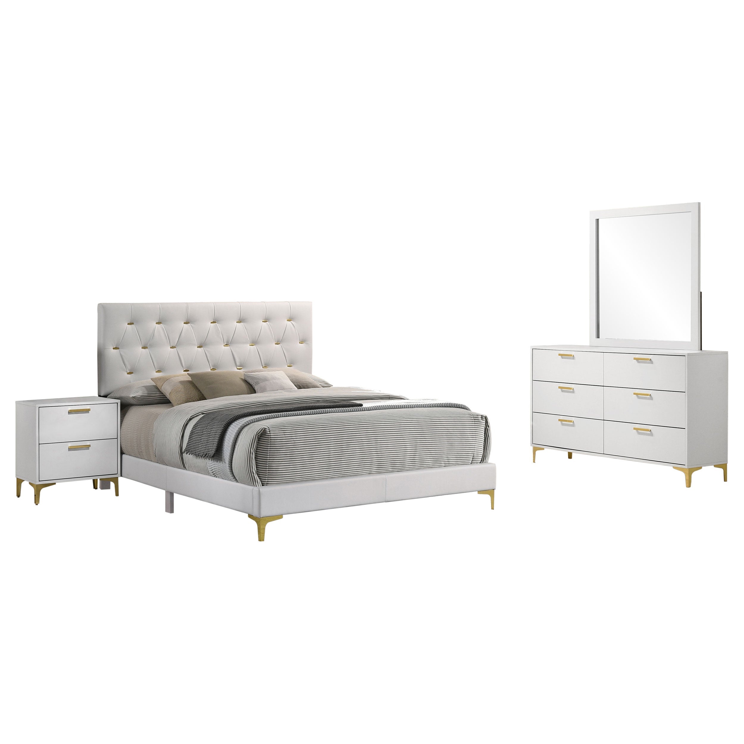 Kendall 4-piece Queen Bedroom Set White — view 2