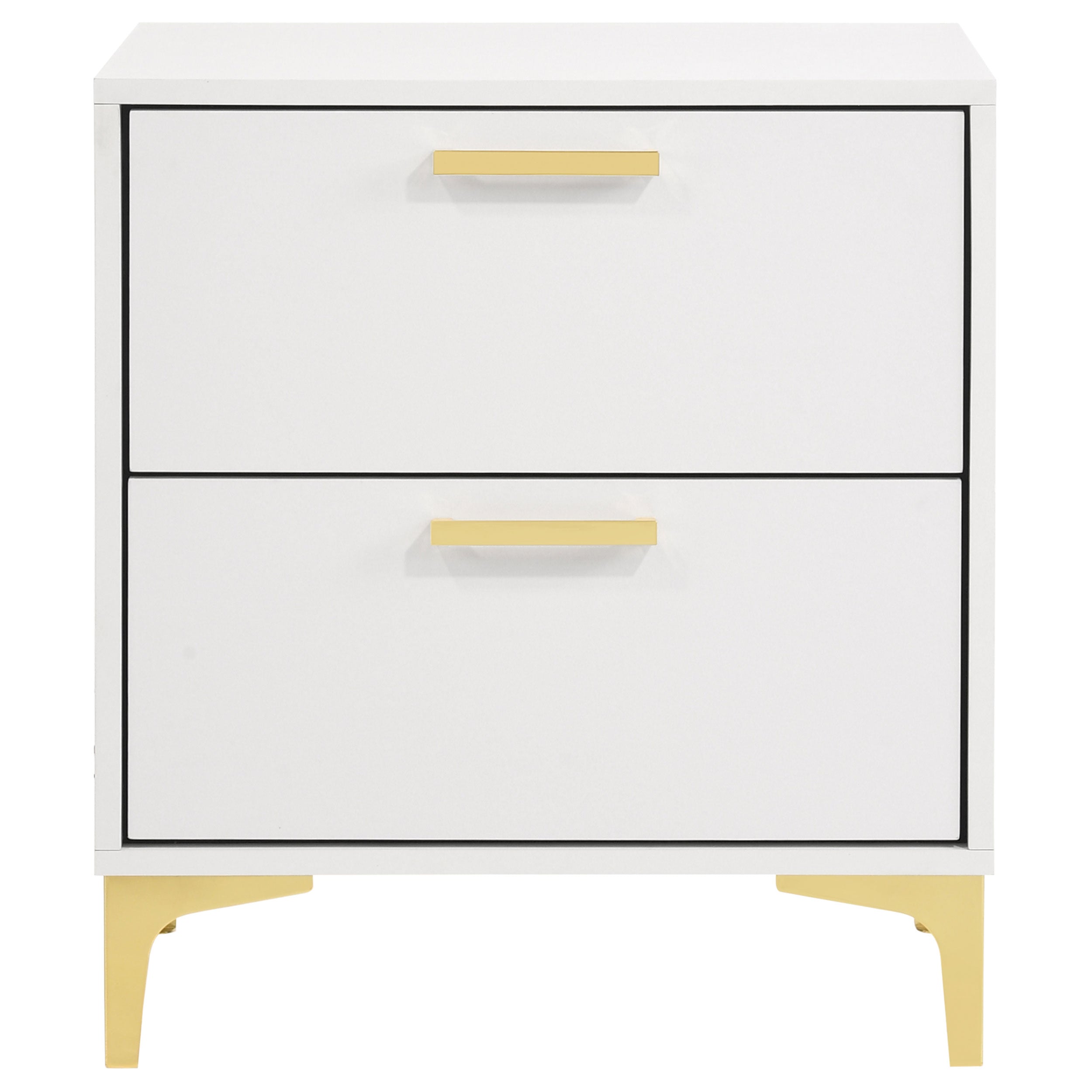 Kendall 2-drawer Nightstand White — view 3