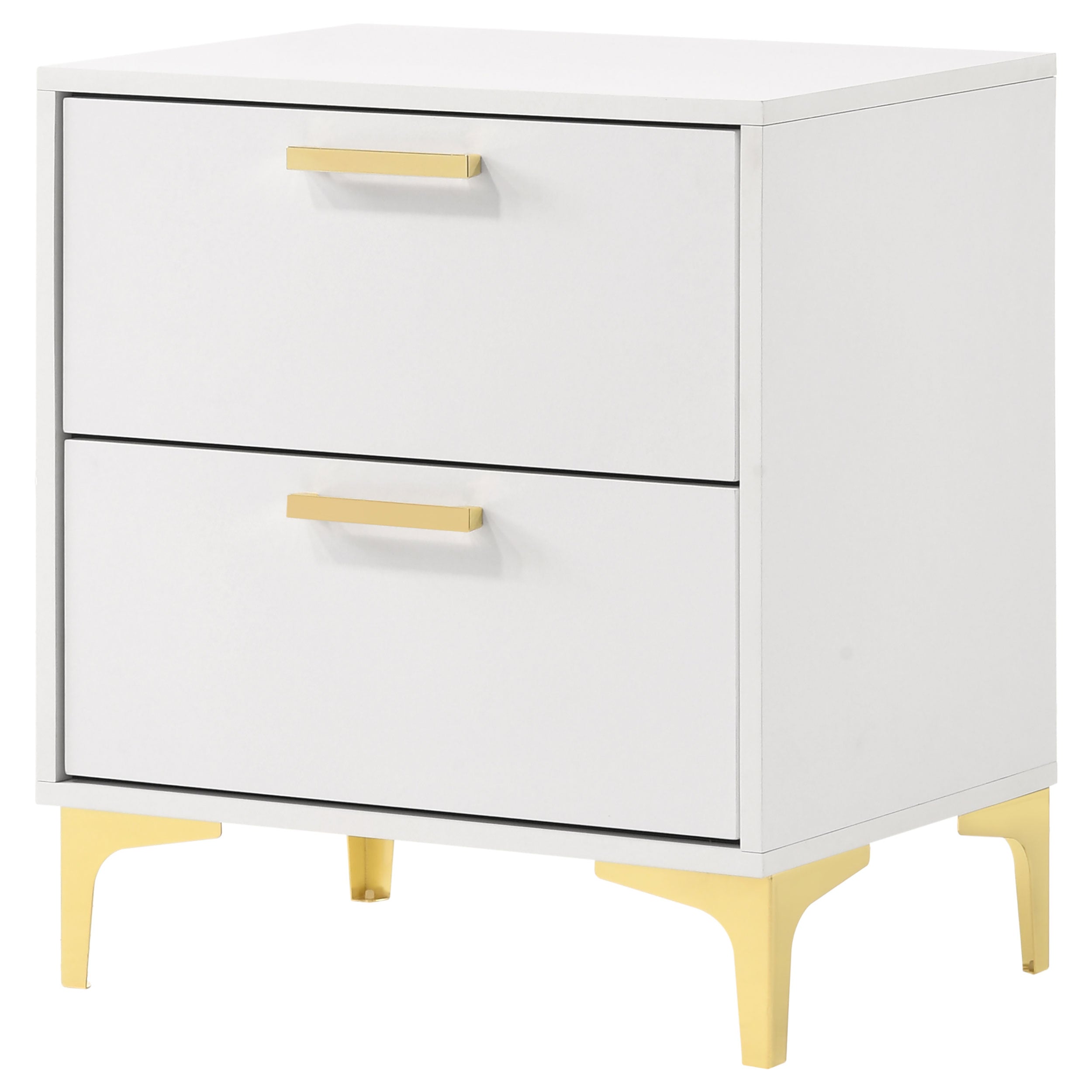 Kendall 2-drawer Nightstand White — view 4