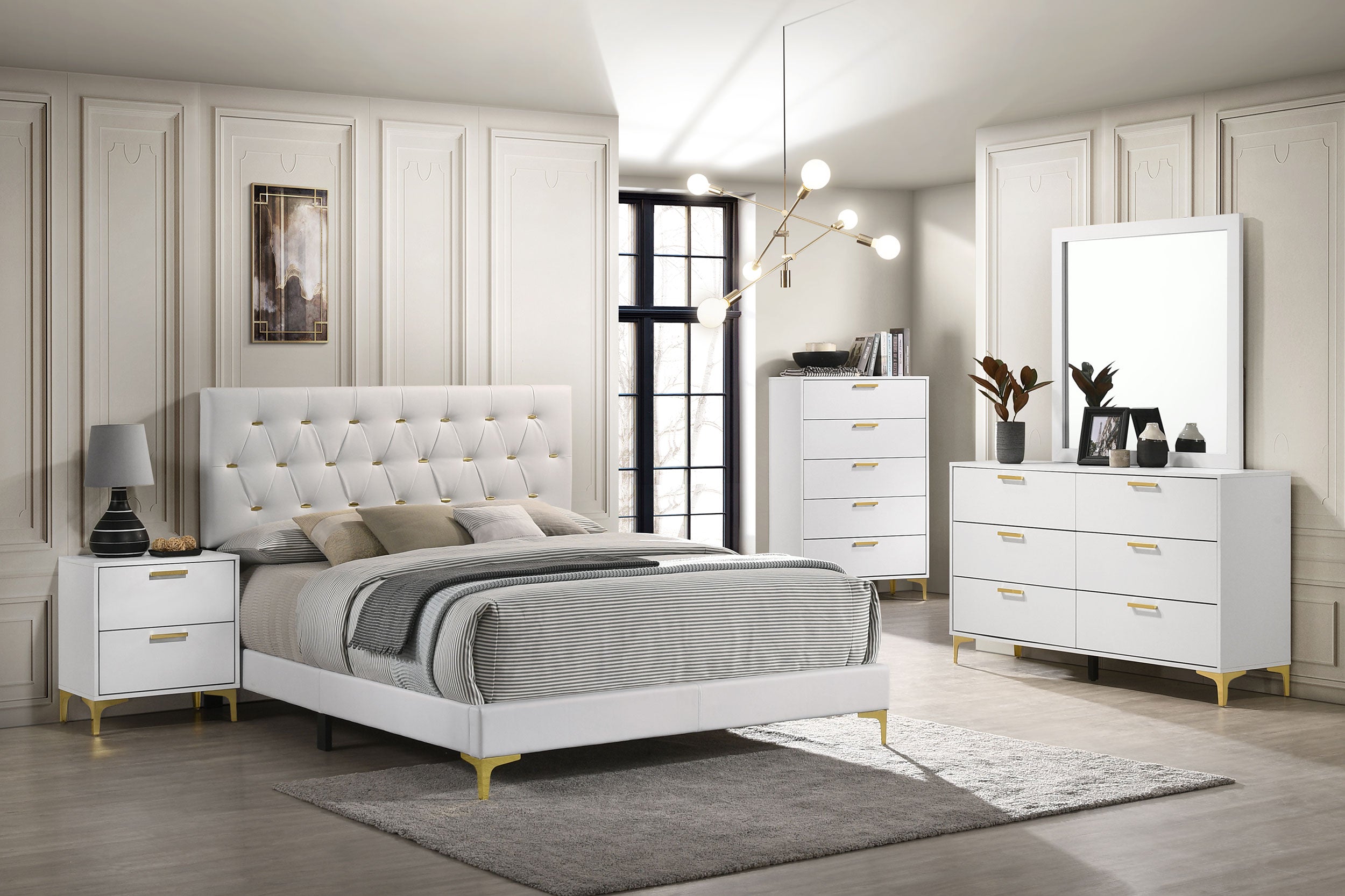 Kendall 2-drawer Nightstand White — view 12
